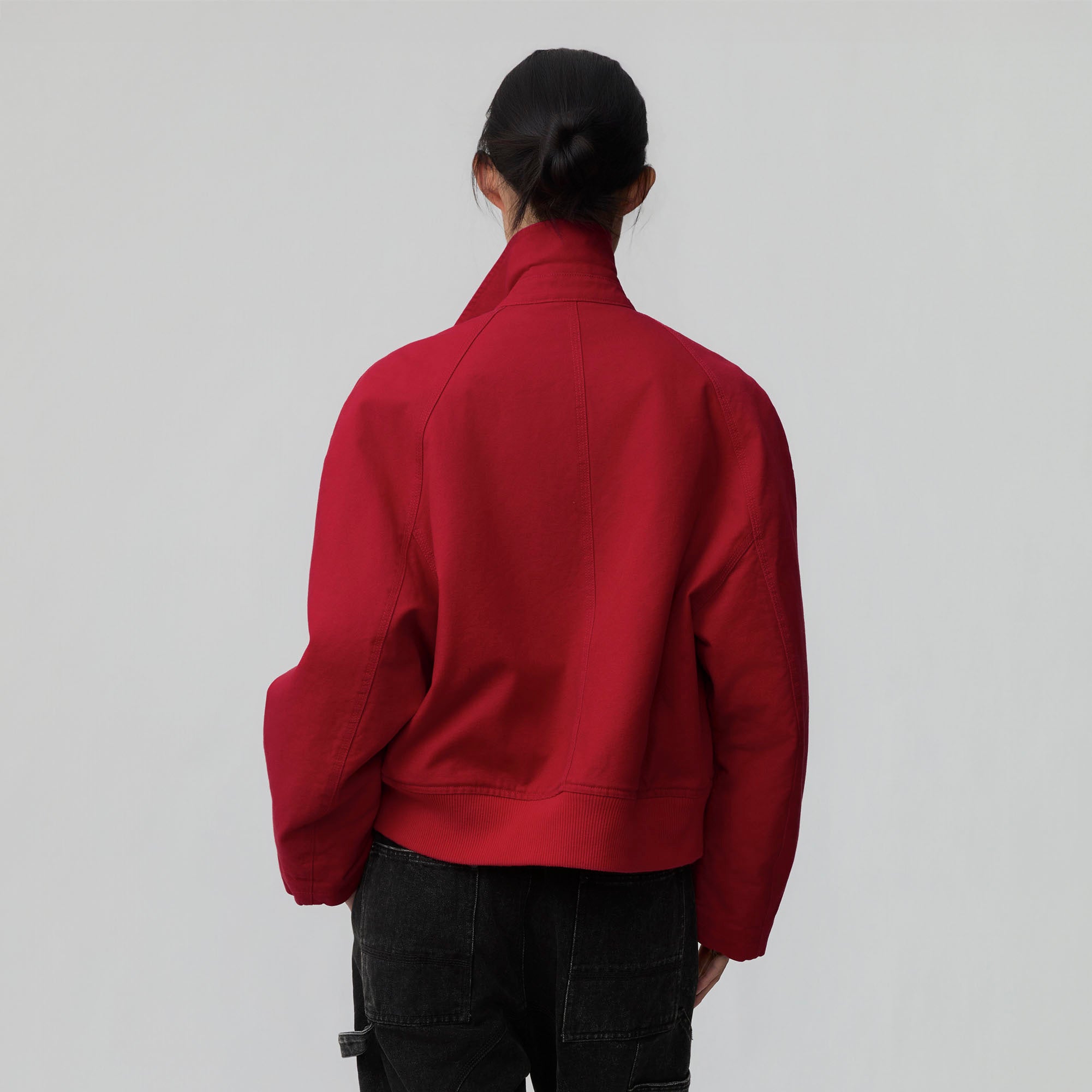 OPICLOTH Washed Quilted Cotton Collar Jacket