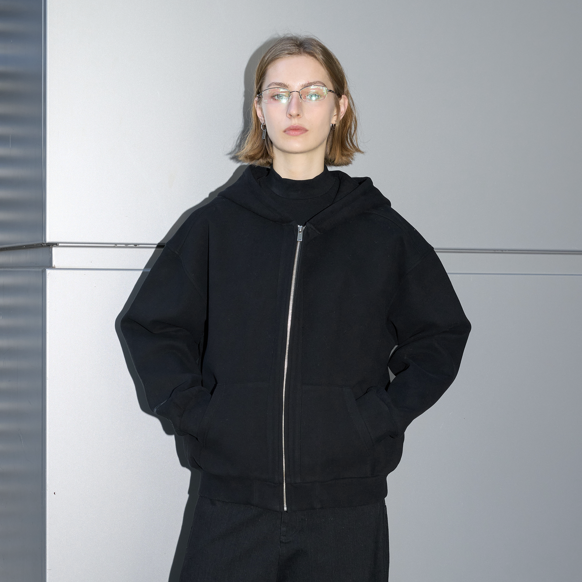 LABELROOM Washed Plush-Touch Hooded Jacket