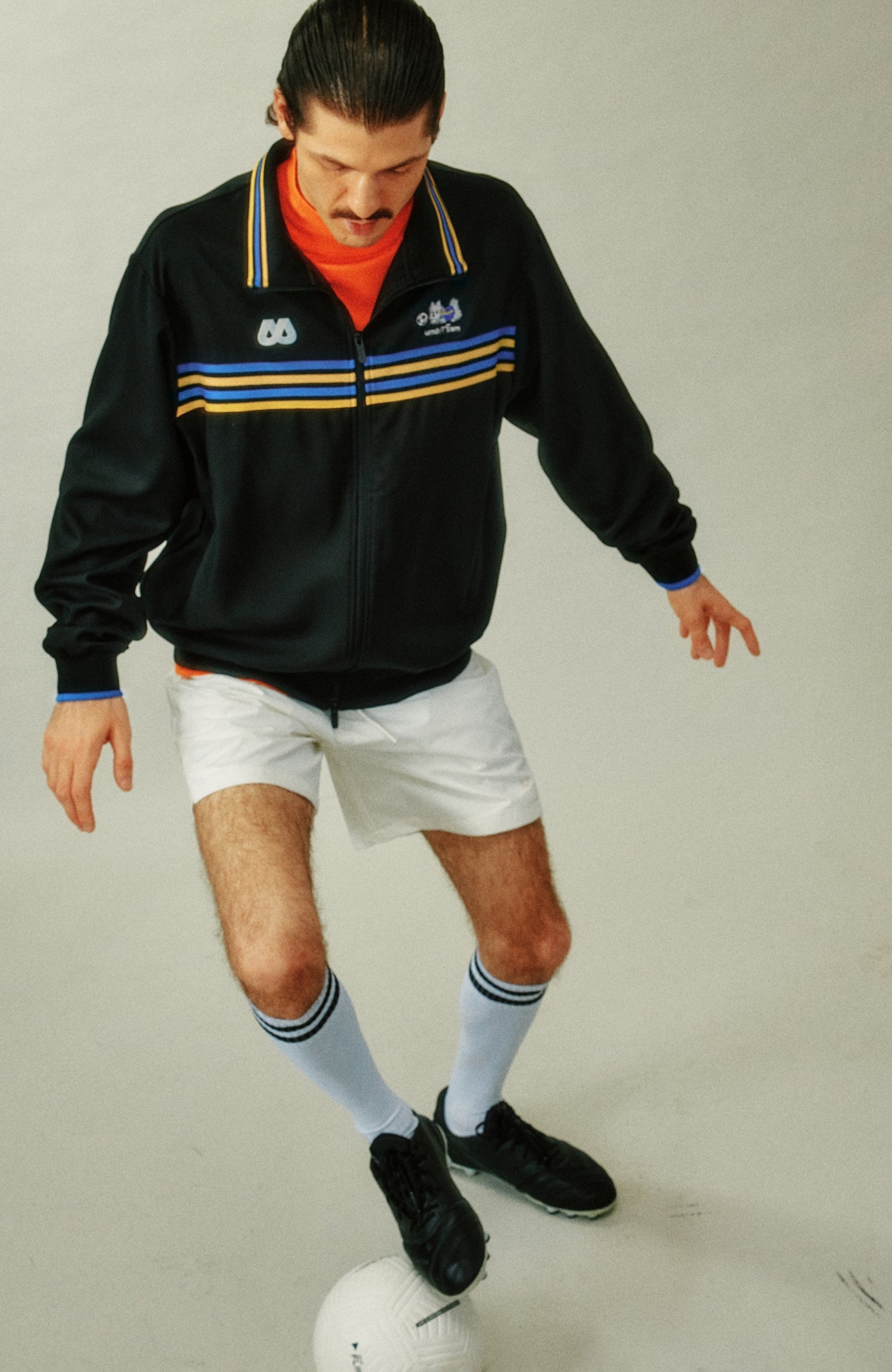 UMAMIISM Retro Striped Track Jacket-Jacket-XS (Preorder)-Dark Blue-Free Shipping Leatheretro