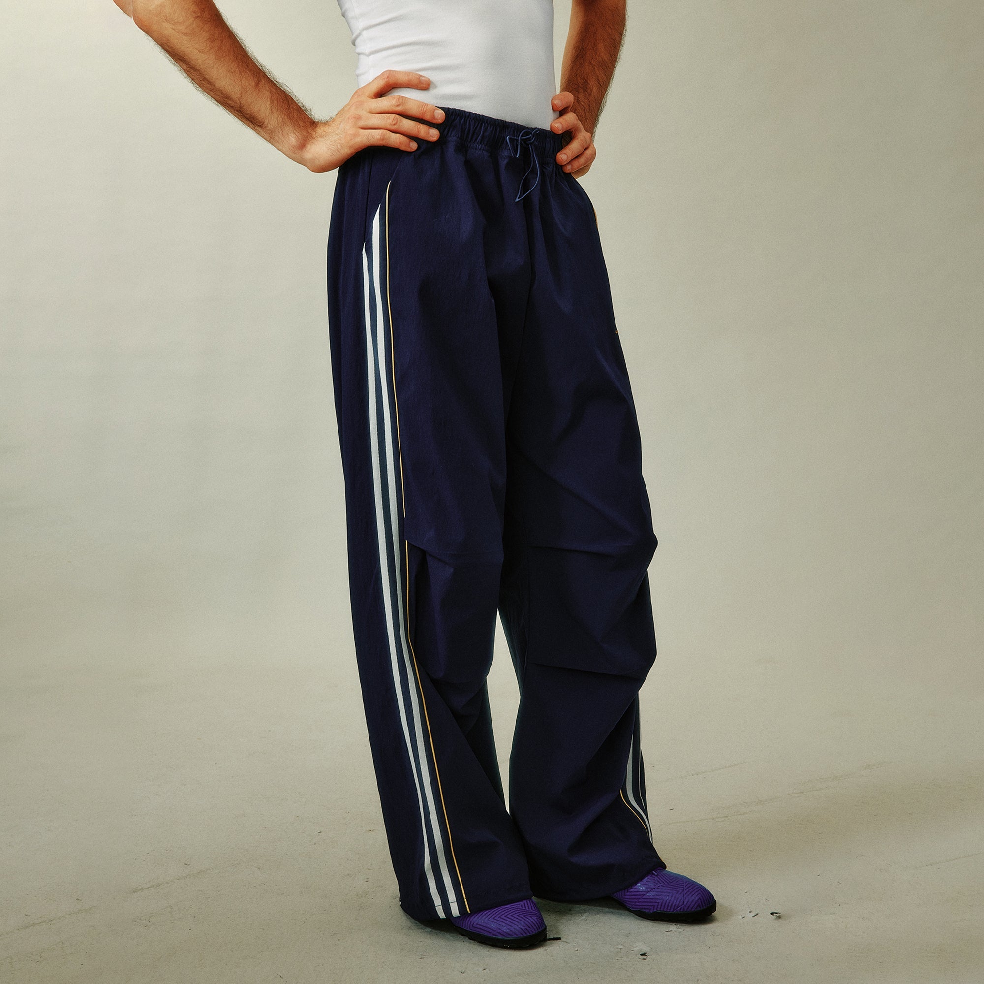 UMAMIISM Striped Drawstring Quick-Dry Track Pants-Pants-XS (Preorder)-Free Shipping Leatheretro