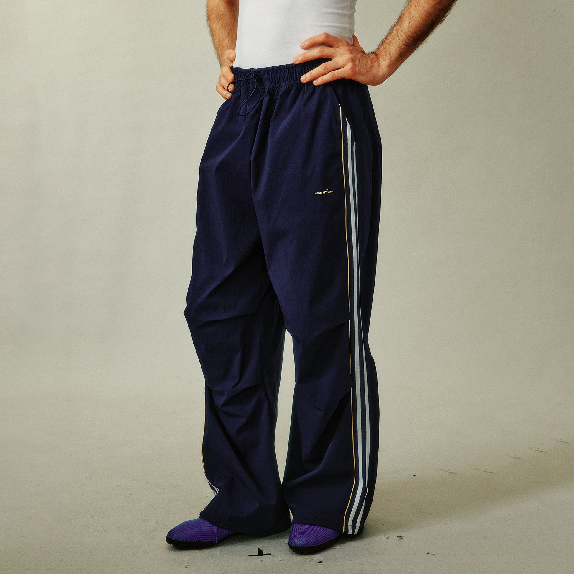 UMAMIISM Striped Drawstring Quick-Dry Track Pants-Pants-XS (Preorder)-Free Shipping Leatheretro