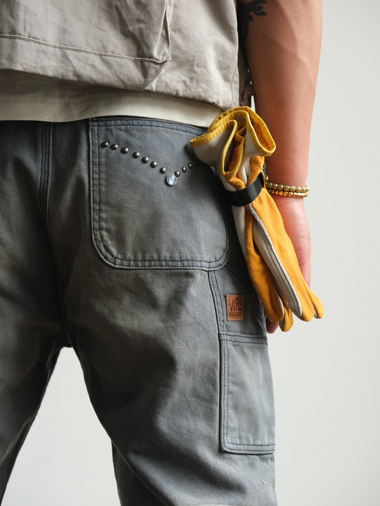 NEIGBORL Retro Distressed Washed Cargo Pants-Pants-Gray-S-Free Shipping Leatheretro
