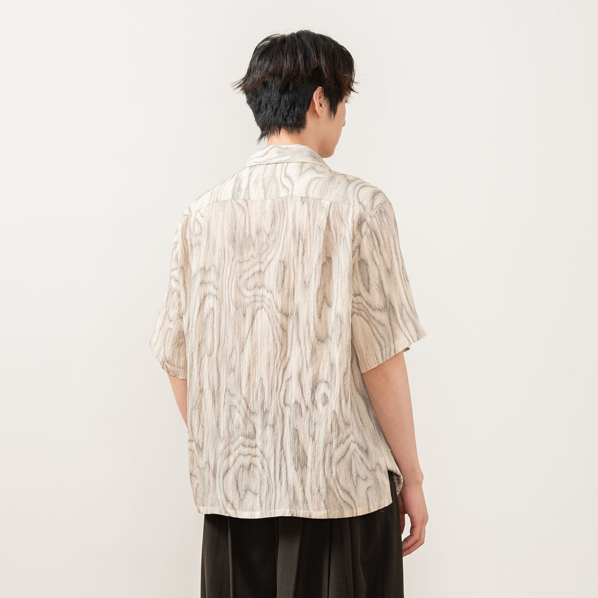 MOITIEDEPETALE Tree Ring Cuban Half Shirt-Half shirt-XS-Free Shipping Leatheretro