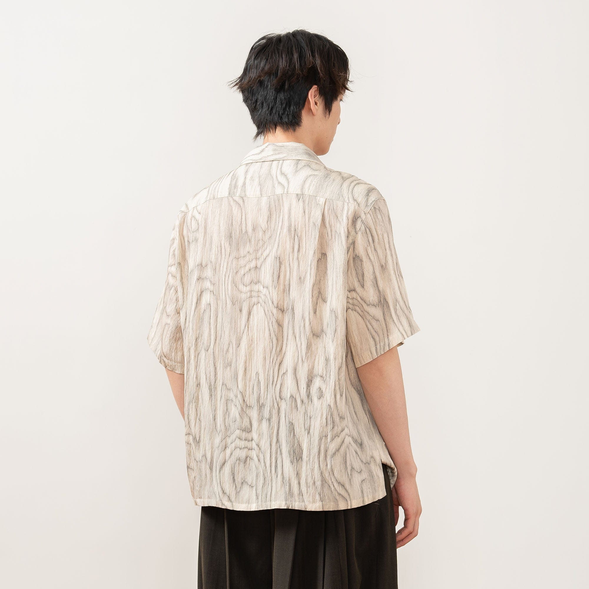 MOITIEDEPETALE Tree Ring Cuban Half Shirt-Half shirt-XS-Free Shipping Leatheretro