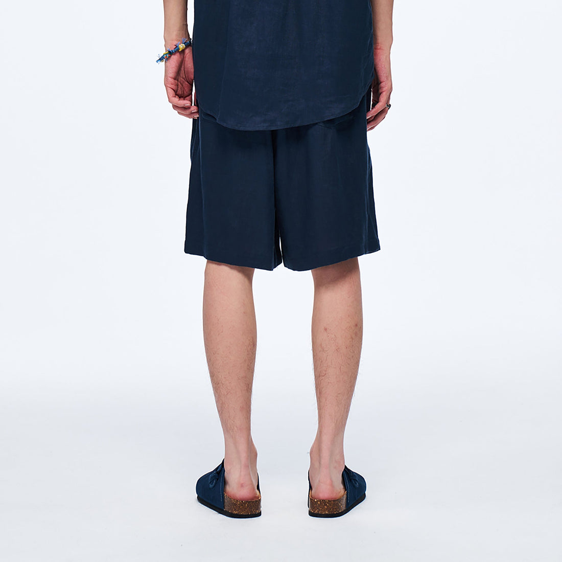 OVERLAPS Soft-Drape Pleated Shorts-Shorts-S-Free Shipping Leatheretro