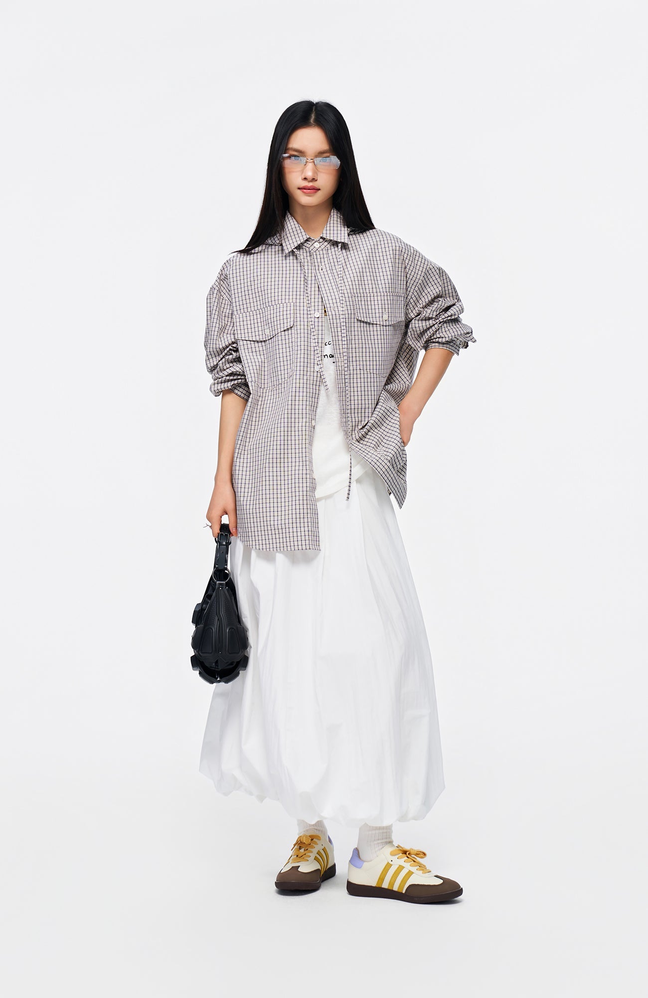 OVERLAPS Stripe Detachable-Hood Shirt-Shirt-S-Blue-Free Shipping Leatheretro
