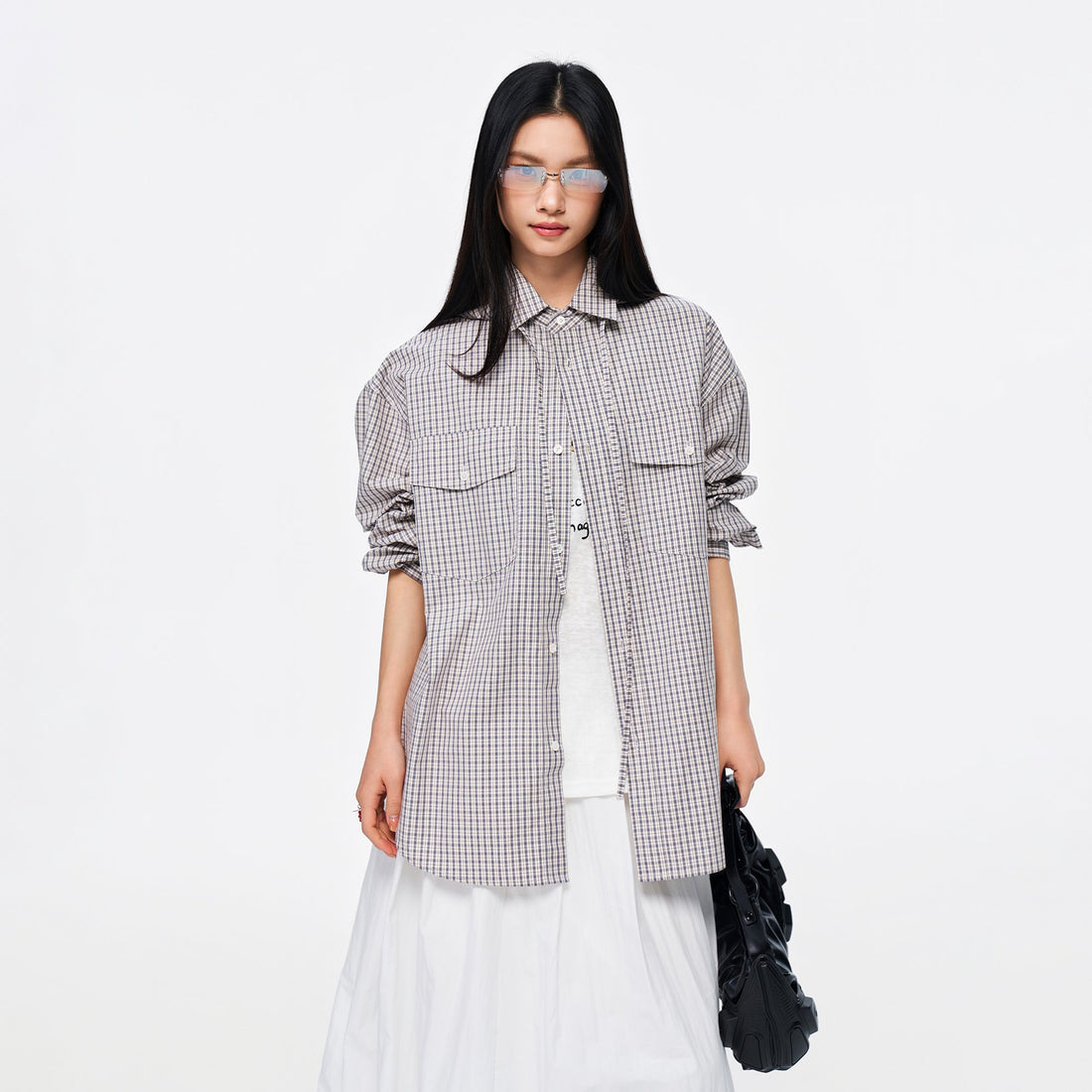 OVERLAPS Stripe Detachable-Hood Shirt-Shirt-S-Blue-Free Shipping Leatheretro