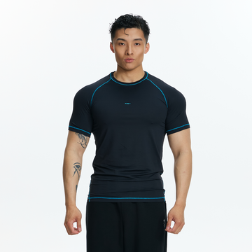PUMPPLUS Contrast Piping Slim Quick-Dry Training Tee-Tank Top-M-Free Shipping Leatheretro