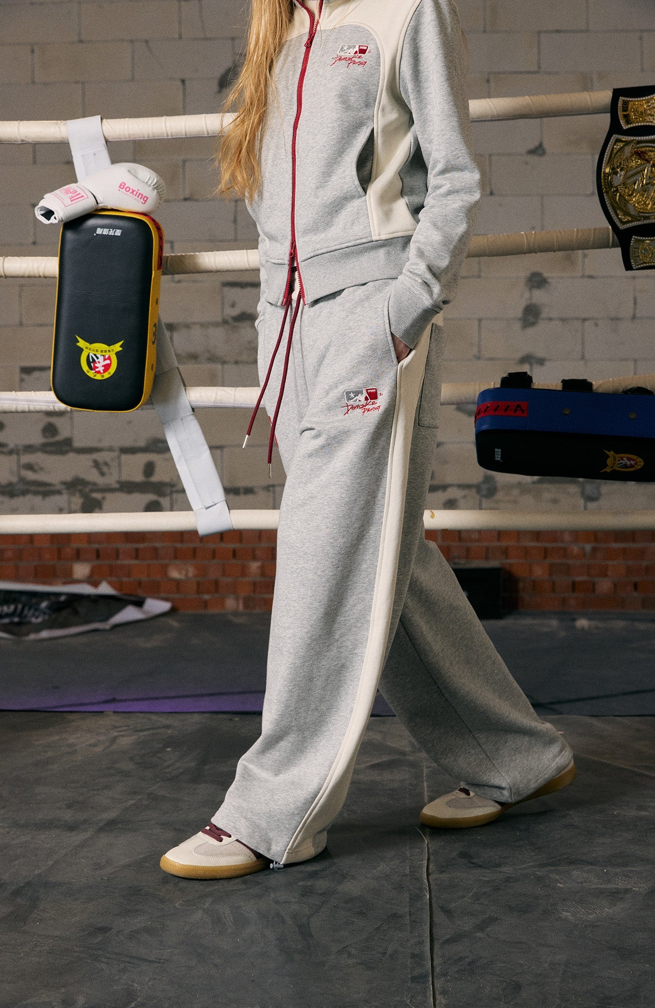 DONSMOKE Paneled Straight-Leg Sweatpants-Pants-S (Preorder)-Free Shipping Leatheretro