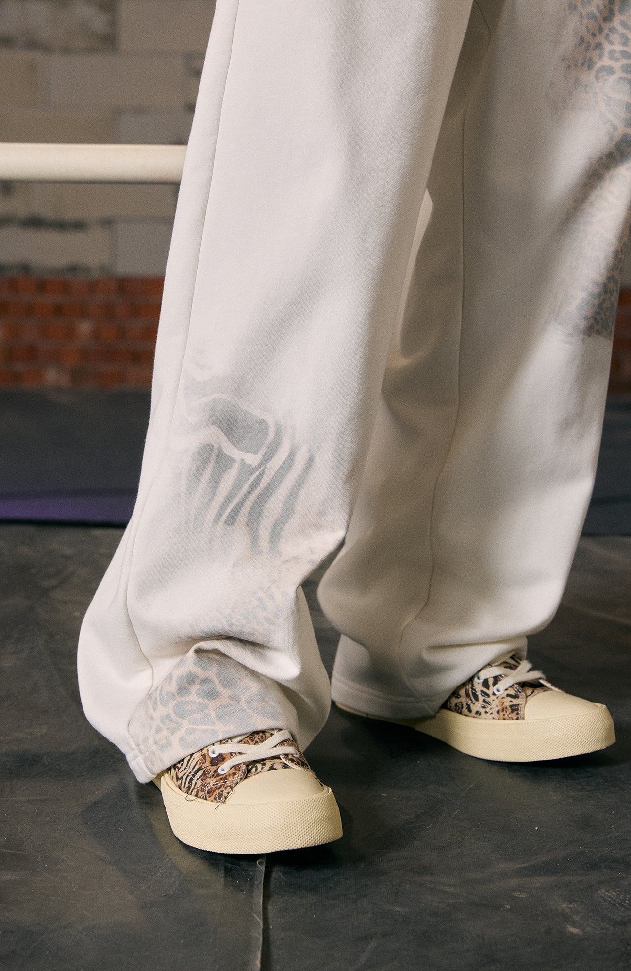 DONSMOKE Zebra-Leopard Graphic Sweatpants-Pants-S (Preorder)-Free Shipping Leatheretro