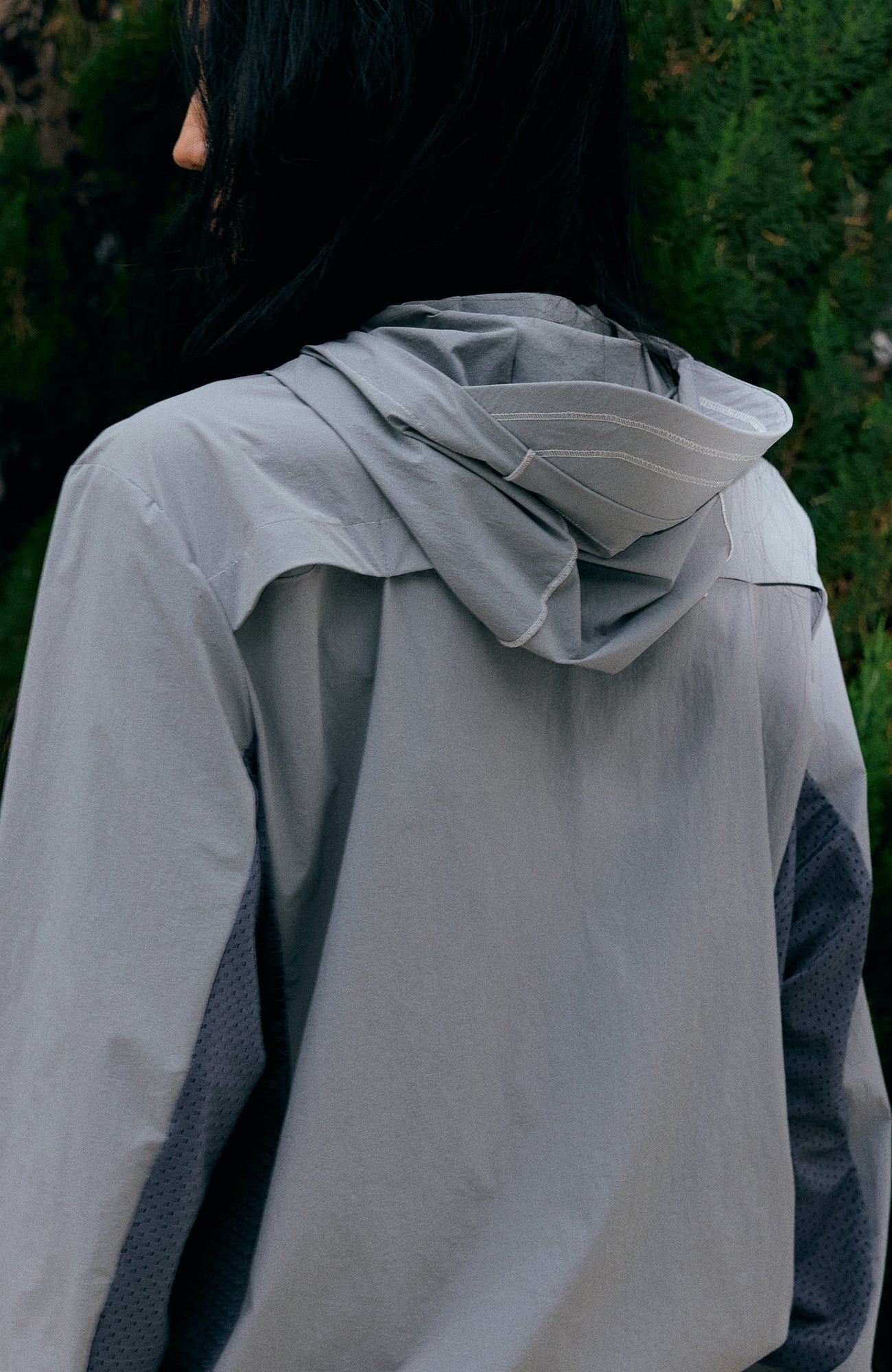 KREATE Asymmetrical Zip-Up UV Hooded Jacket-Jacket-S (Preorder)-Black-Free Shipping Leatheretro