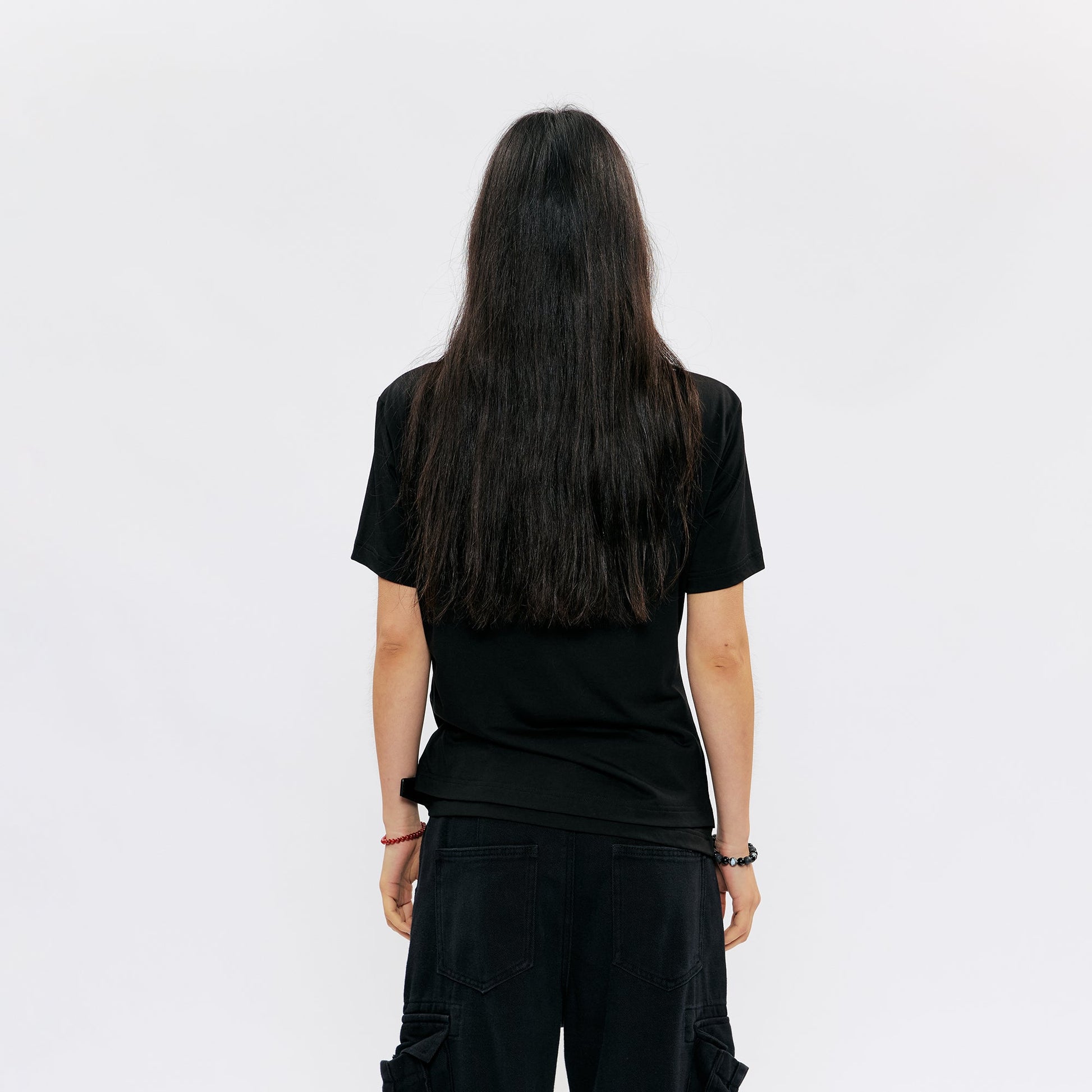 KREATE Faux-Layer Modal Henley Graphic Tee-T Shirt-S (Preorder)-Free Shipping Leatheretro