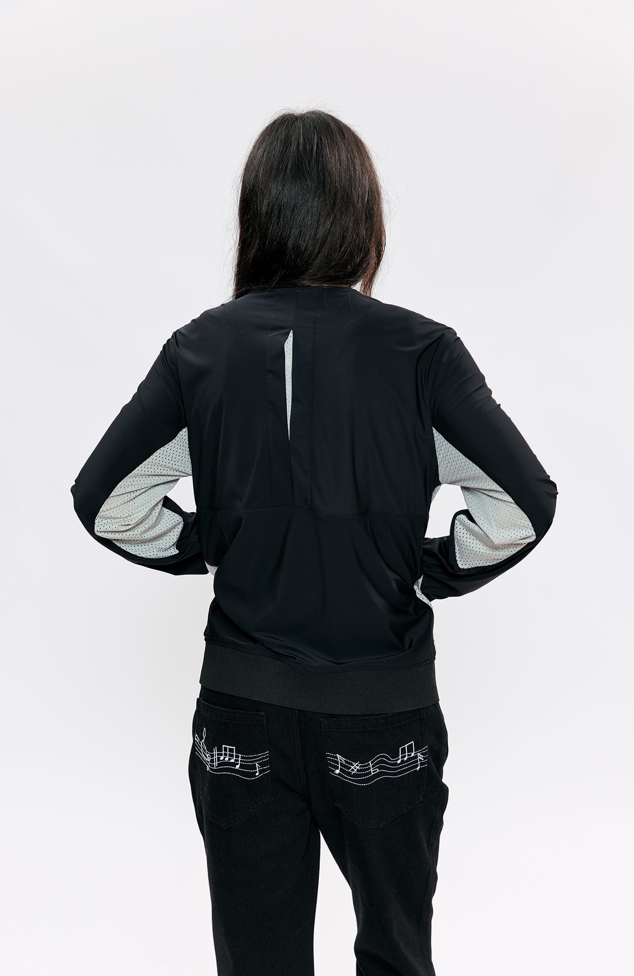 KREATE Asymmetric Zip Slim Sun Shield Jacket-Jacket-S (Preorder)-Gray-Free Shipping Leatheretro