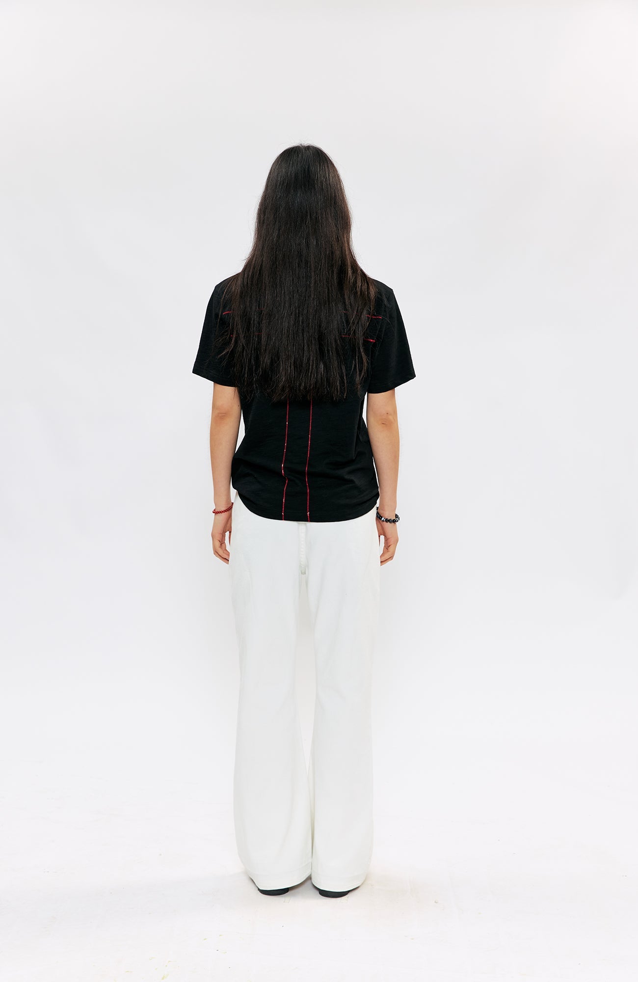 KREATE Cross-Stitch Henley T-Shirt-T Shirt-S (Preorder)-Dark Gray-Free Shipping Leatheretro