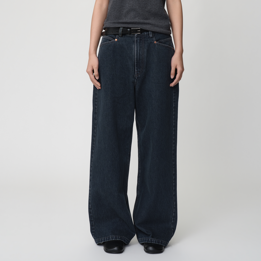 OPICLOTH Retro Washed Straight-Leg Jeans-Jeans-XS-Free Shipping Leatheretro