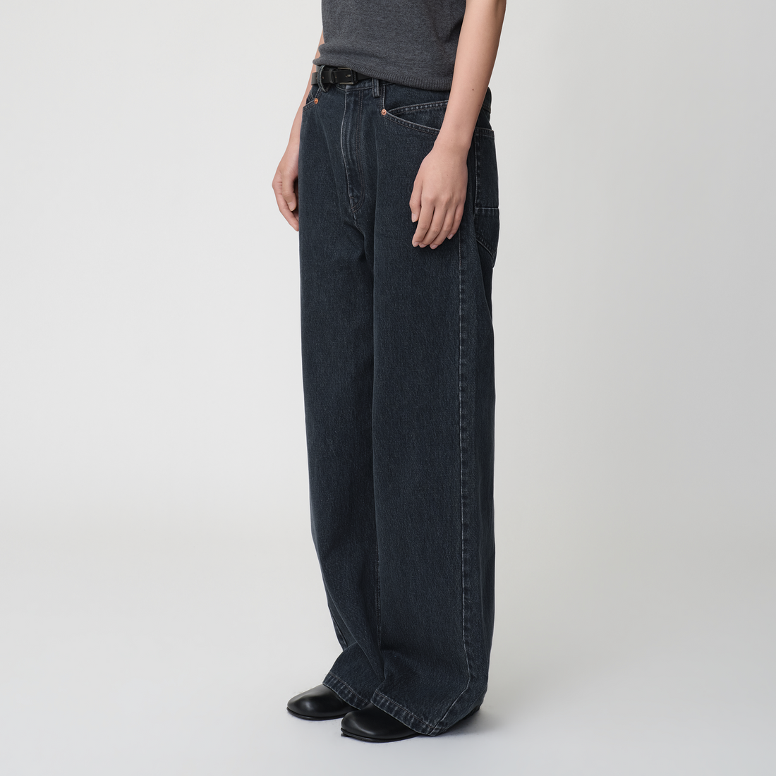 OPICLOTH Retro Washed Straight-Leg Jeans-Jeans-XS-Free Shipping Leatheretro
