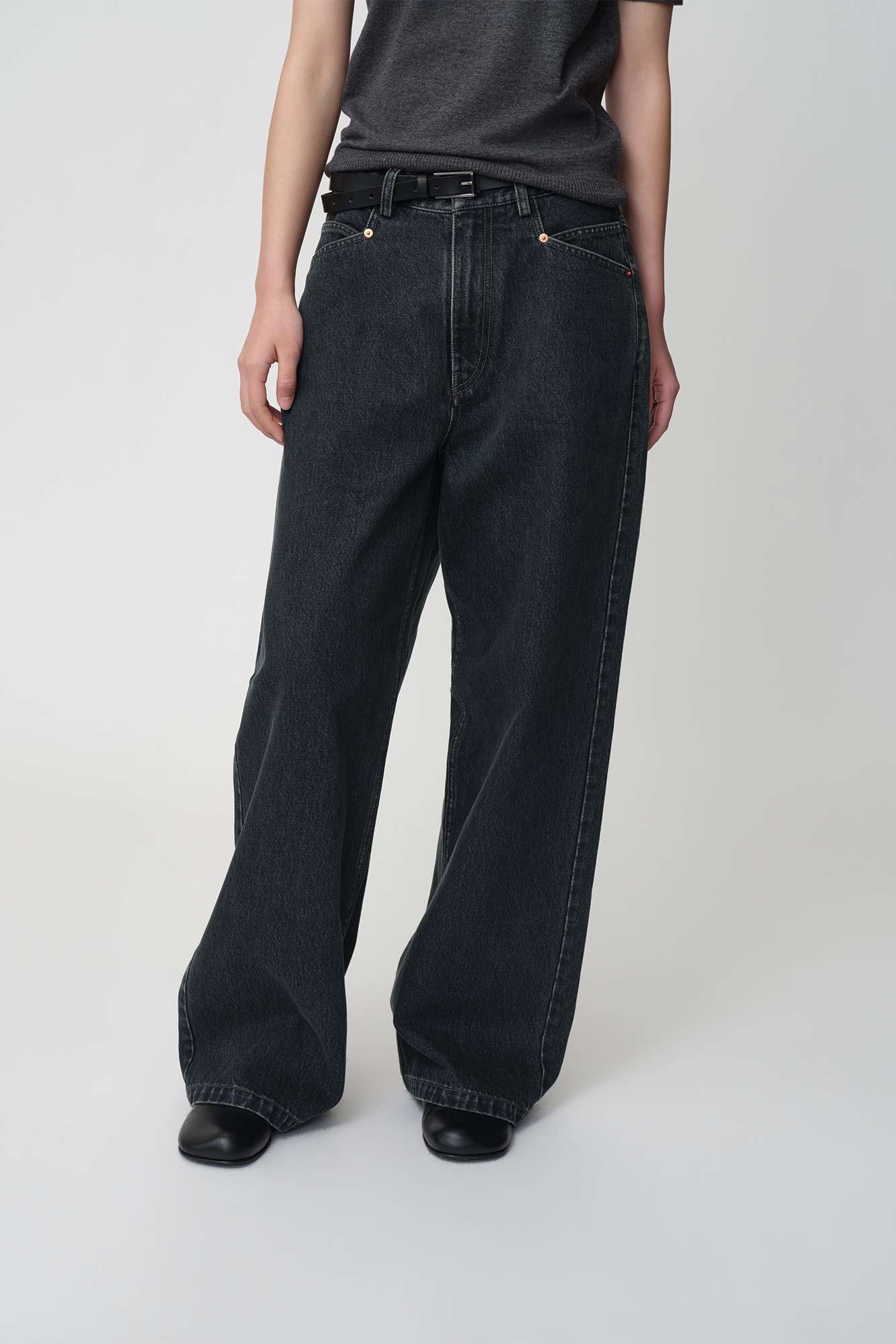 OPICLOTH Retro Washed Straight-Leg Jeans-Jeans-XS-Free Shipping Leatheretro
