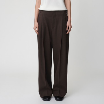 OPICLOTH Retro Double-Pleated Buckle-Tab Trousers-Pants-XS-Free Shipping Leatheretro