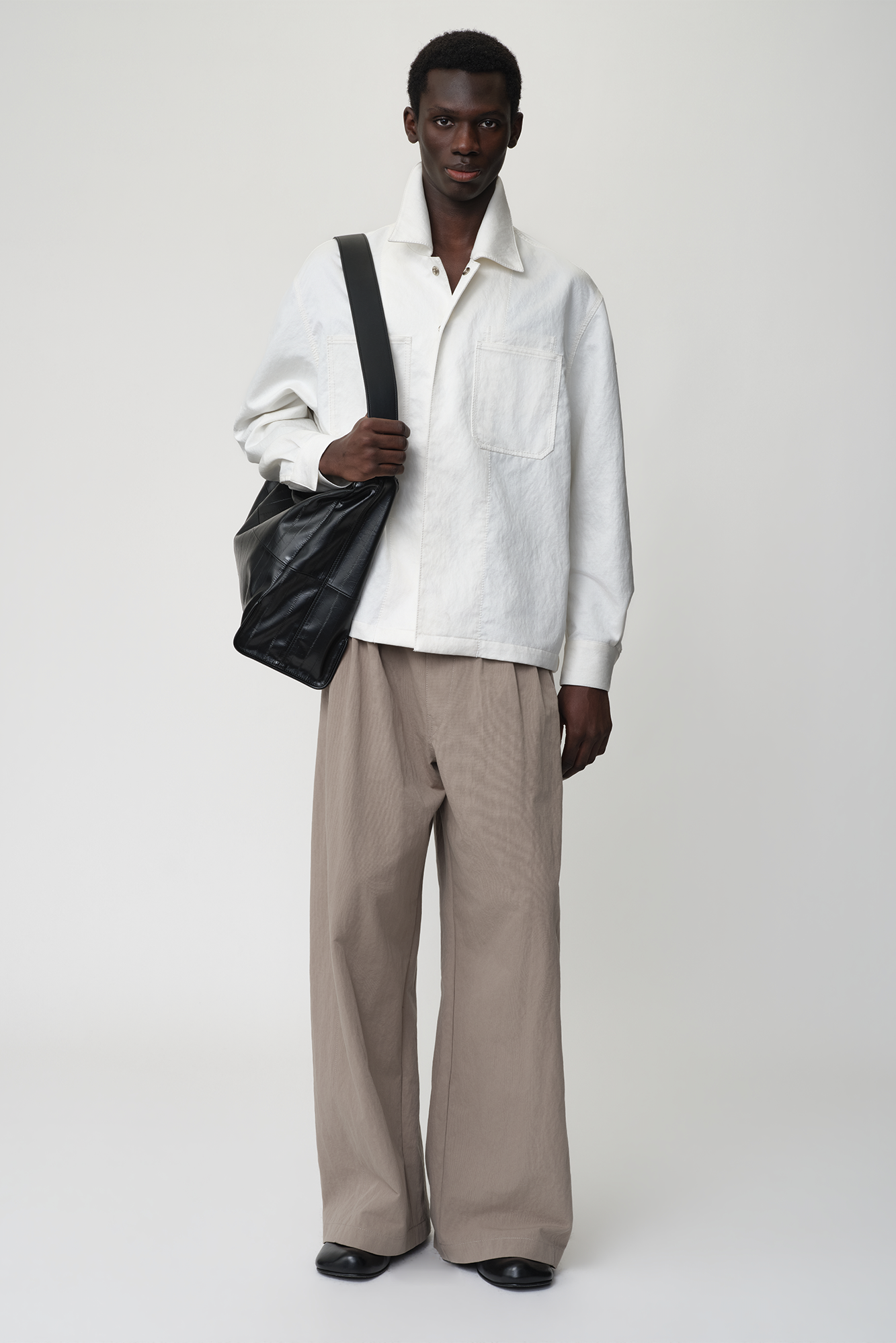 OPICLOTH Retro Pleated Wide-Leg Trousers-Pants-XS-Khaki-Free Shipping Leatheretro