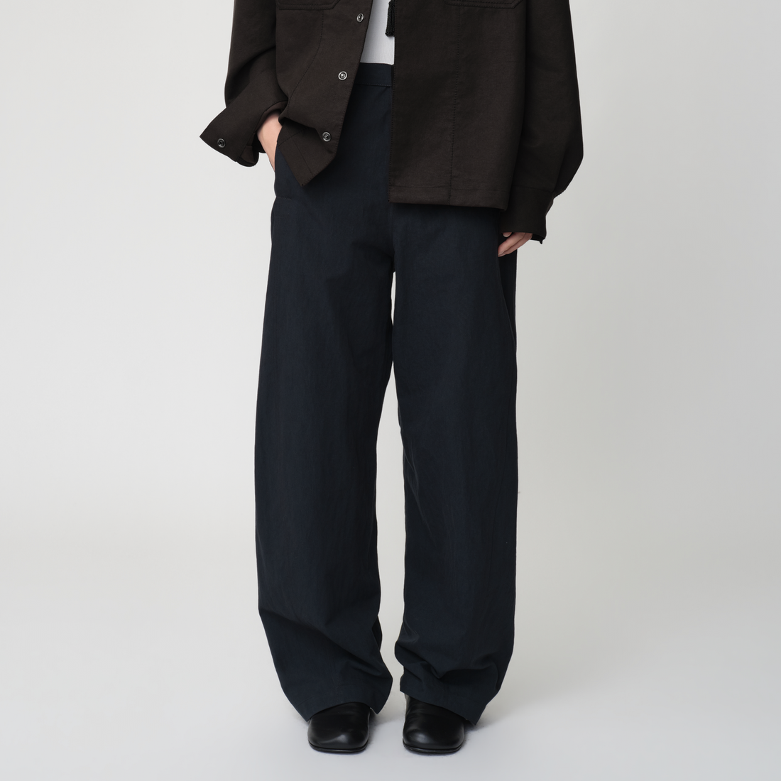 OPICLOTH Essential Adjustable Straight-Leg Trousers-Pants-XS-Free Shipping Leatheretro