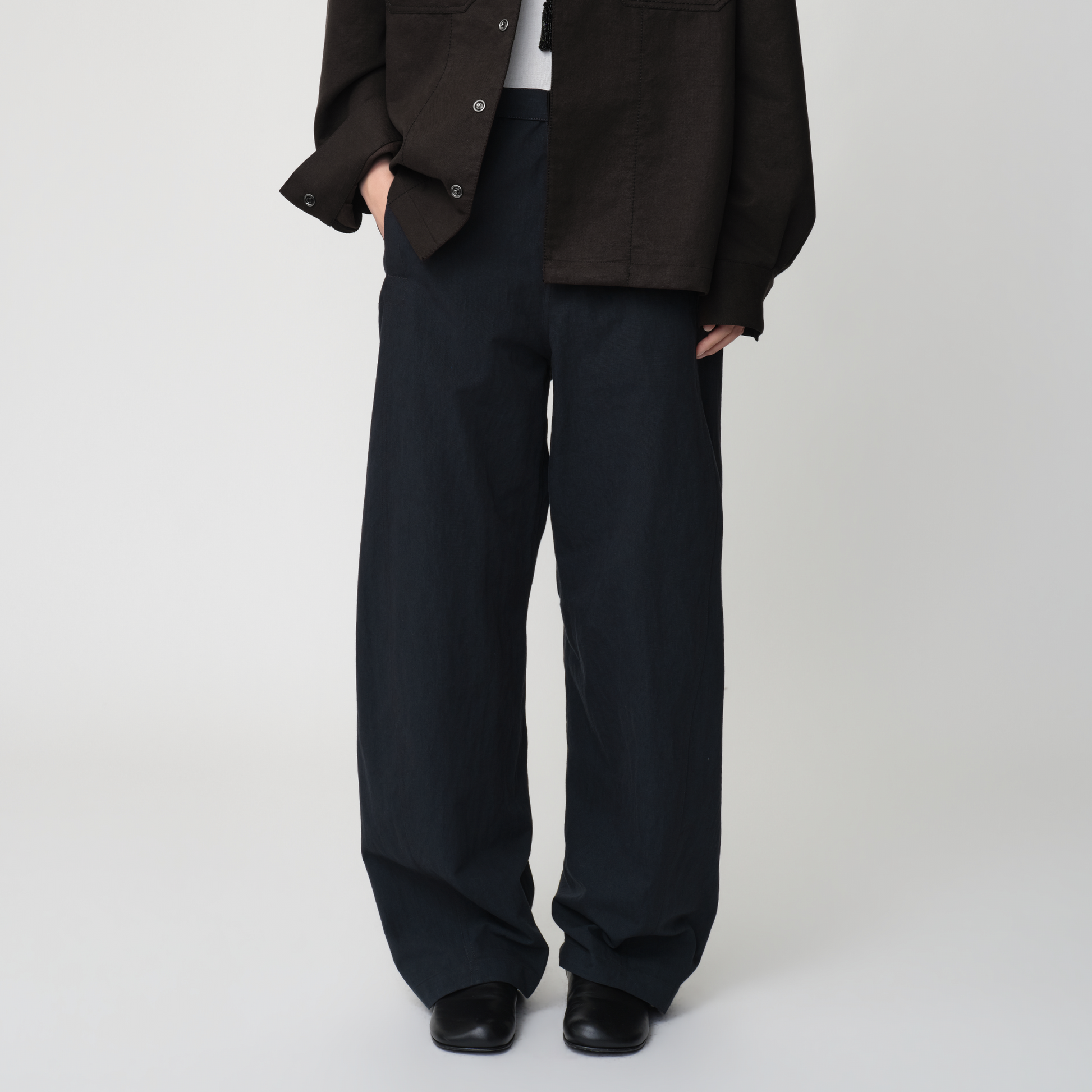 OPICLOTH Essential Adjustable Straight-Leg Trousers-Pants-XS-Free Shipping Leatheretro