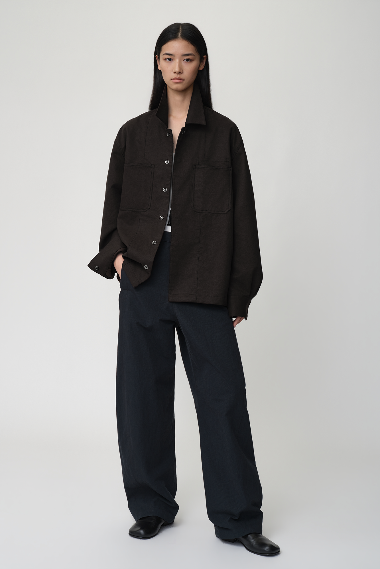 OPICLOTH Essential Adjustable Straight-Leg Trousers-Pants-XS-Free Shipping Leatheretro
