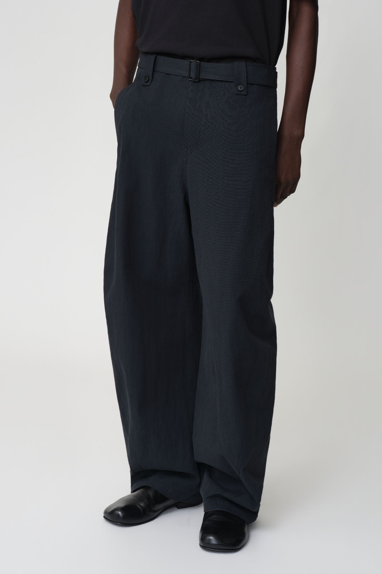OPICLOTH Essential Adjustable Straight-Leg Trousers-Pants-XS-Free Shipping Leatheretro