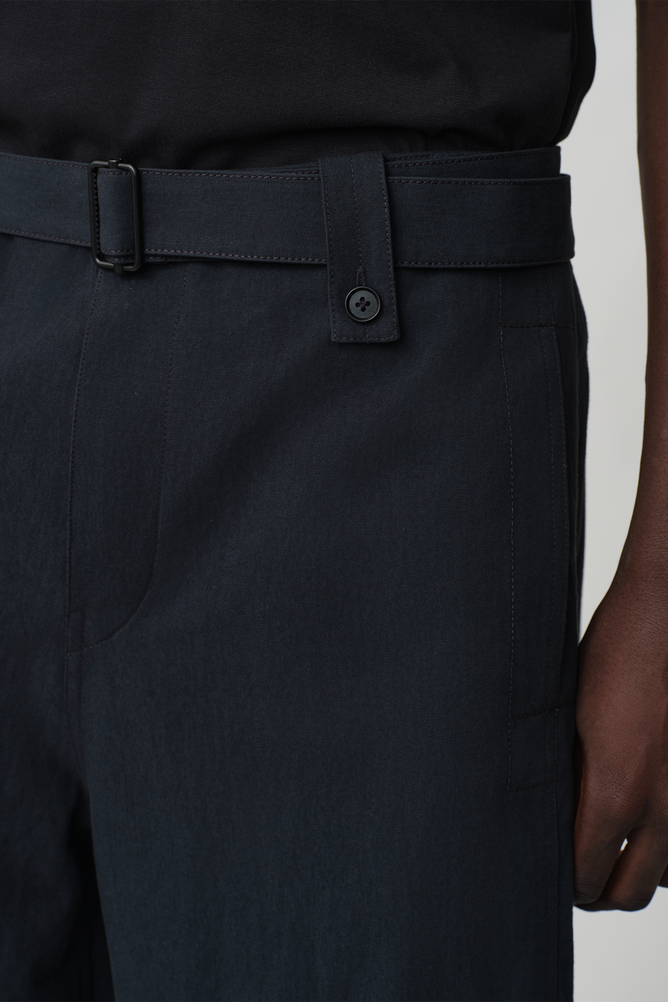 OPICLOTH Essential Adjustable Straight-Leg Trousers-Pants-XS-Free Shipping Leatheretro