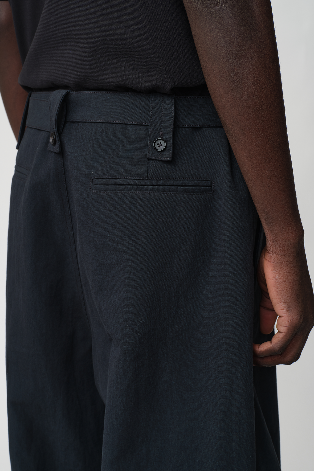 OPICLOTH Essential Adjustable Straight-Leg Trousers-Pants-XS-Free Shipping Leatheretro