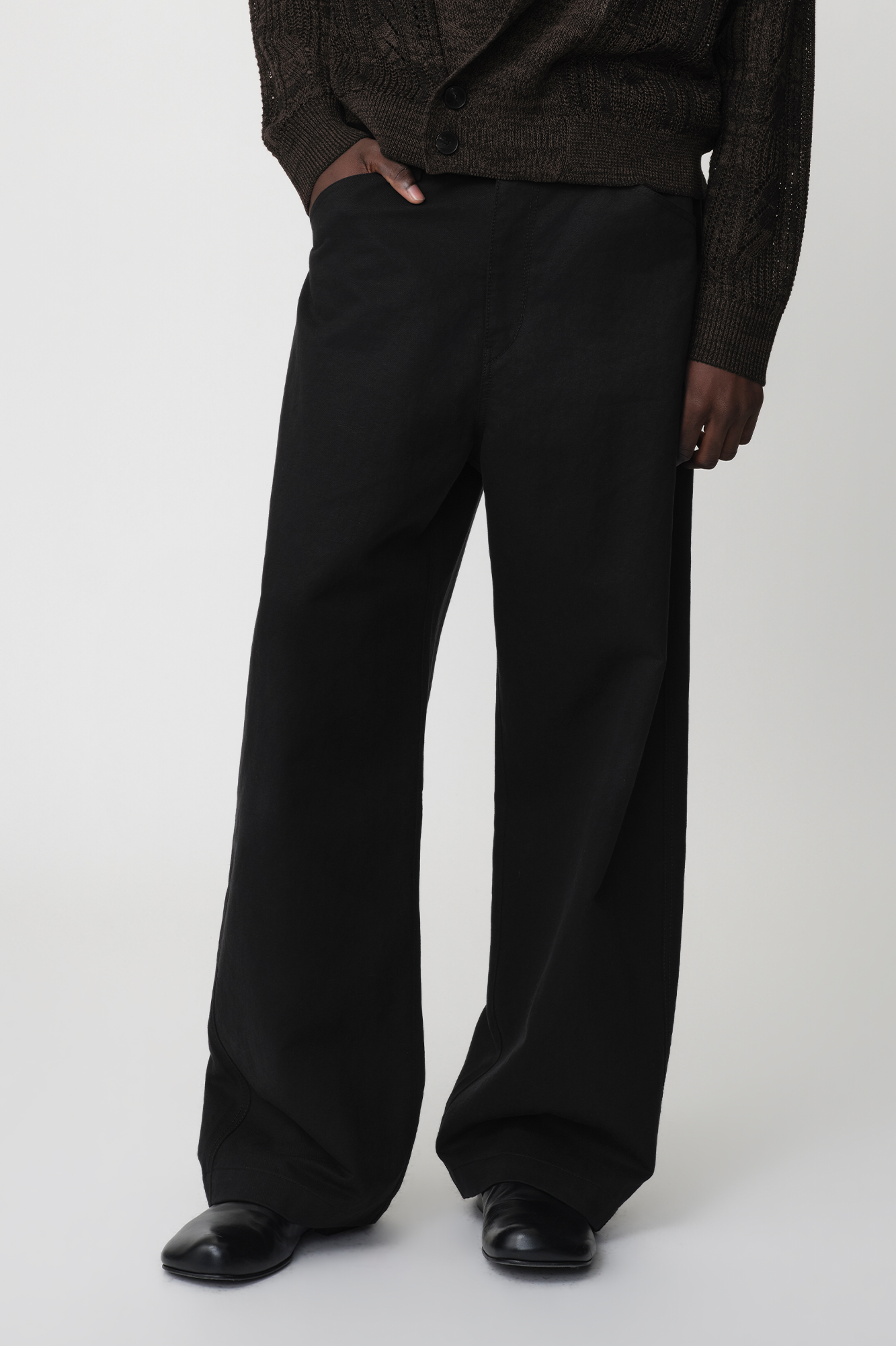 OPICLOTH Adjustable Buckle Straight-Leg Trousers-Pants-XS-Free Shipping Leatheretro