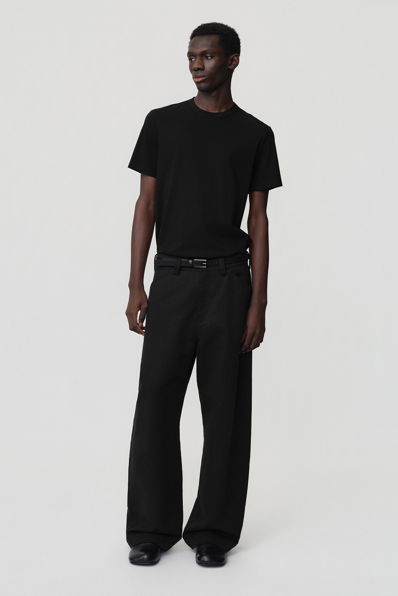 OPICLOTH Adjustable Buckle Straight-Leg Trousers-Pants-XS-Free Shipping Leatheretro