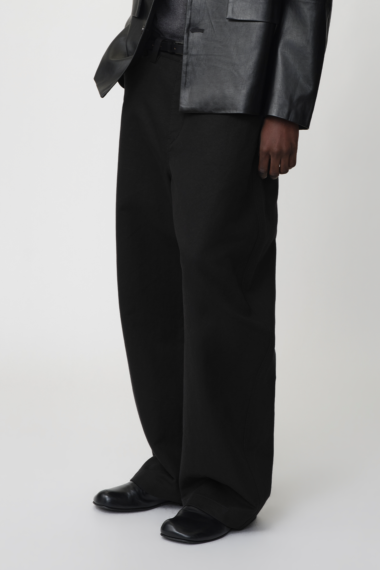 OPICLOTH Adjustable Buckle Straight-Leg Trousers-Pants-XS-Free Shipping Leatheretro