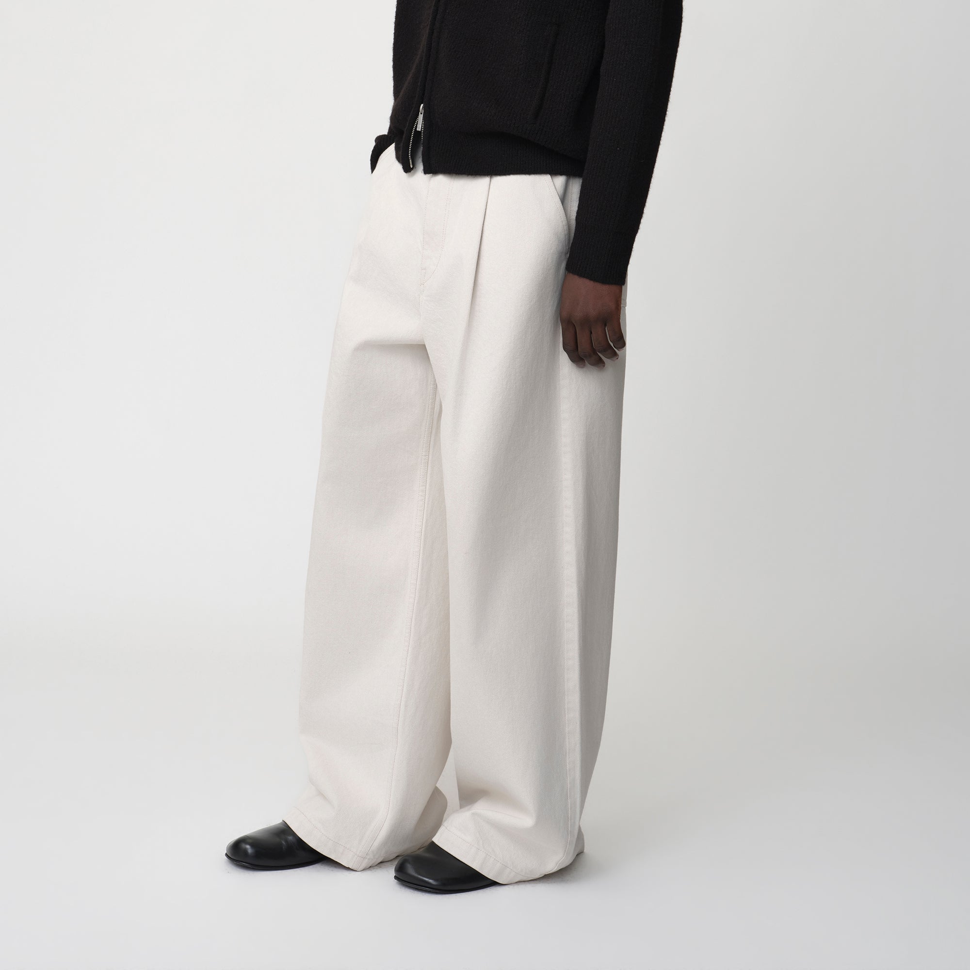 OPICLOTH Pleated Wide-Leg Jeans-Jeans-XS (Preorder)-Free Shipping Leatheretro