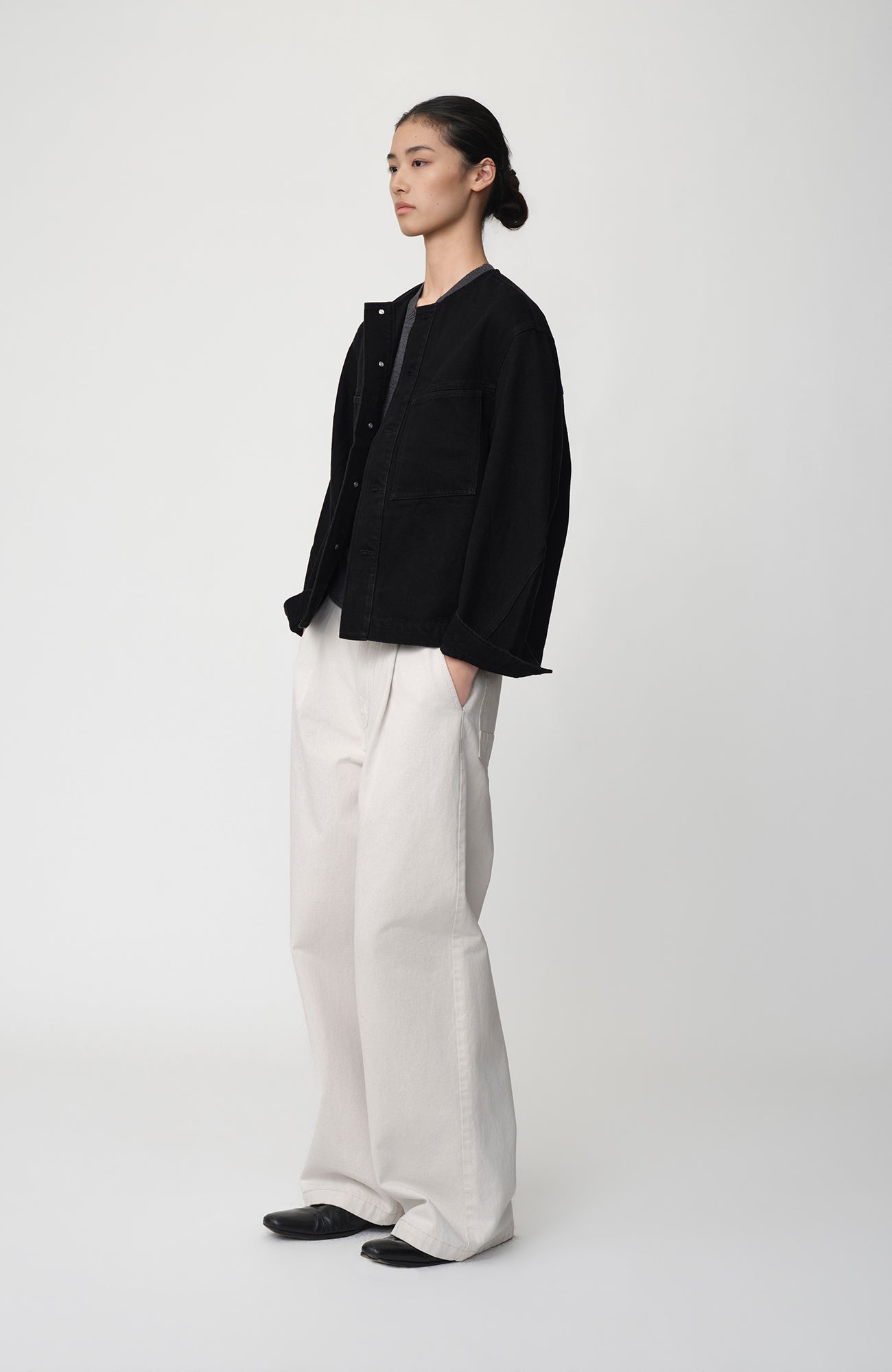 OPICLOTH Pleated Wide-Leg Jeans-Jeans-XS (Preorder)-Free Shipping Leatheretro