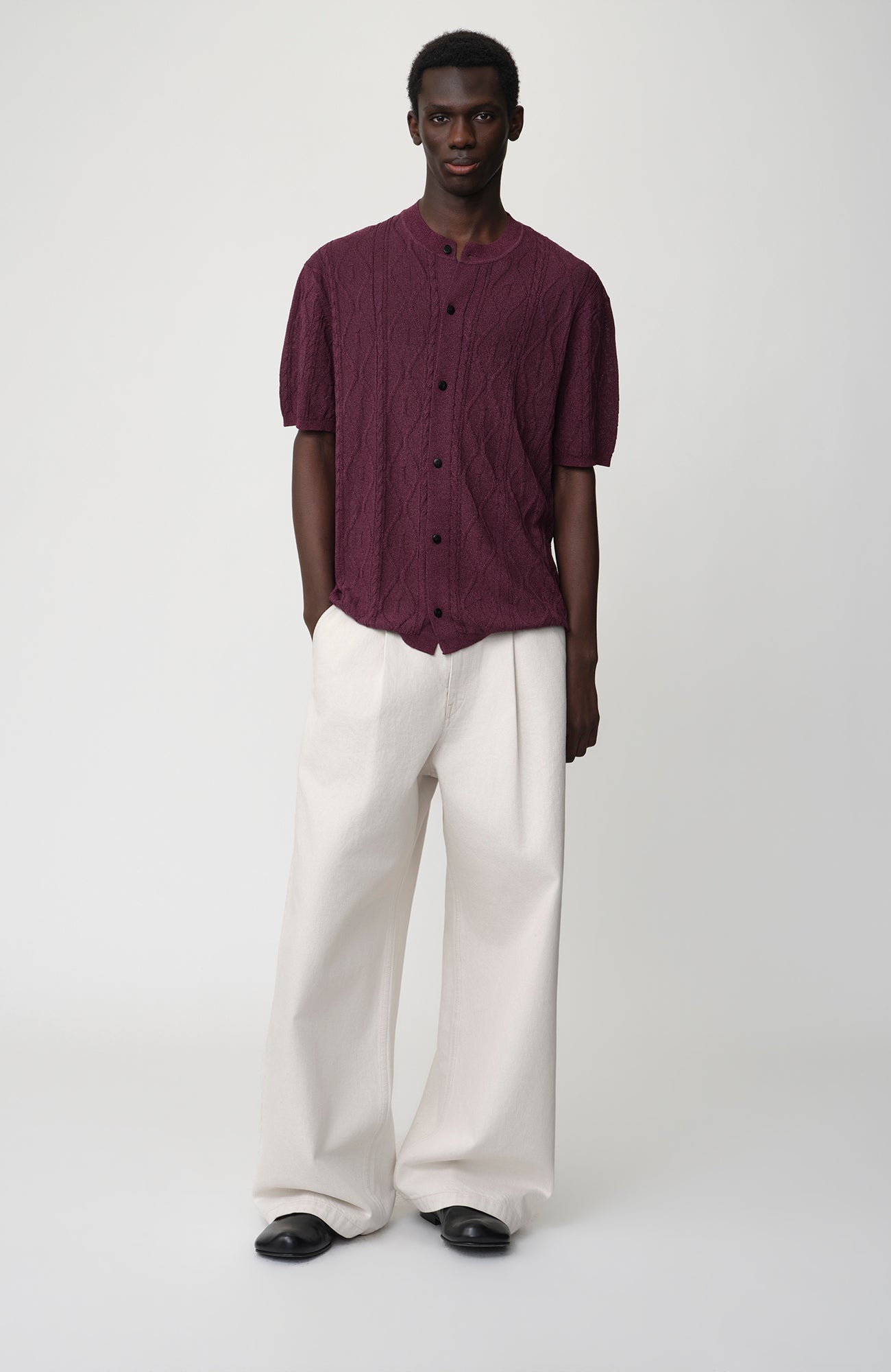 OPICLOTH Pleated Wide-Leg Jeans-Jeans-XS (Preorder)-Free Shipping Leatheretro