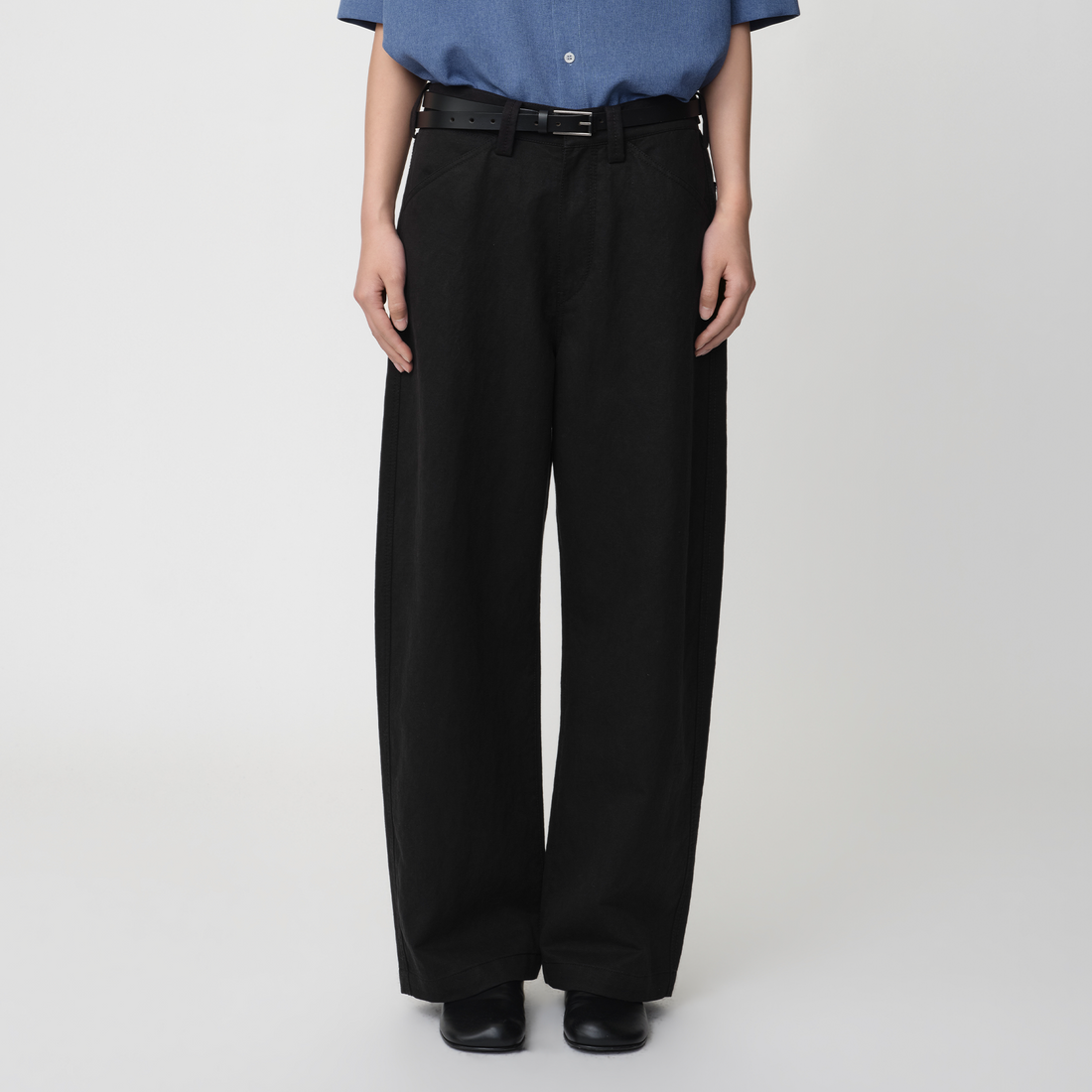 OPICLOTH Adjustable Buckle Straight-Leg Trousers-Pants-XS-Free Shipping Leatheretro