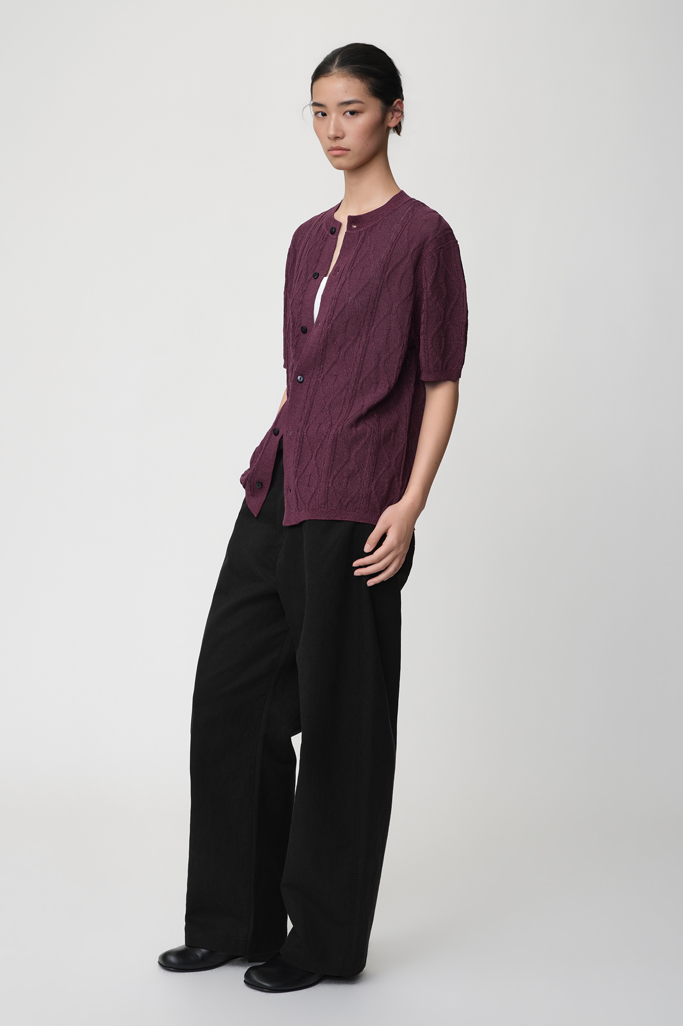OPICLOTH Adjustable Buckle Straight-Leg Trousers-Pants-XS-Free Shipping Leatheretro