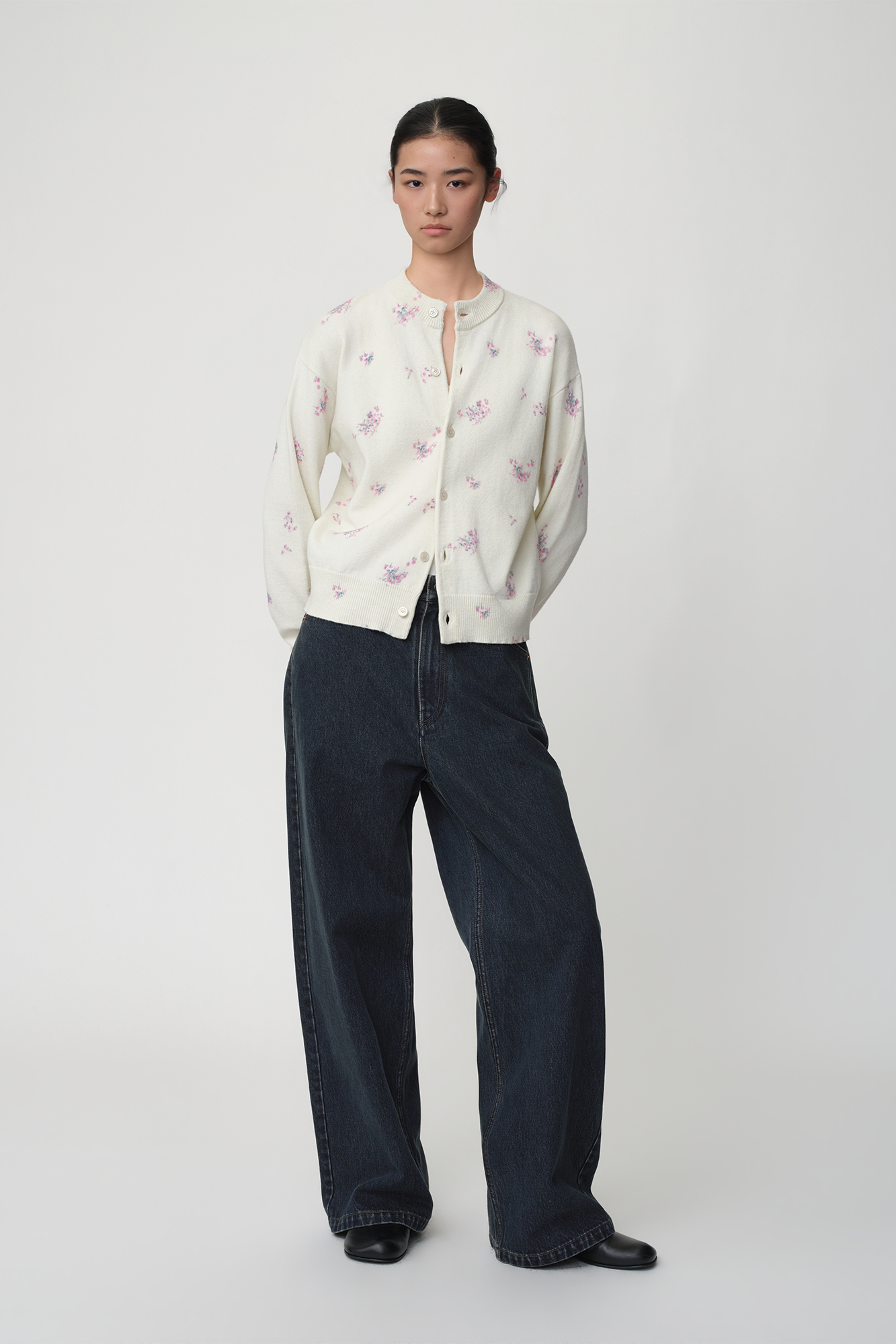 OPICLOTH Retro Washed Straight-Leg Jeans-Jeans-XS-Free Shipping Leatheretro