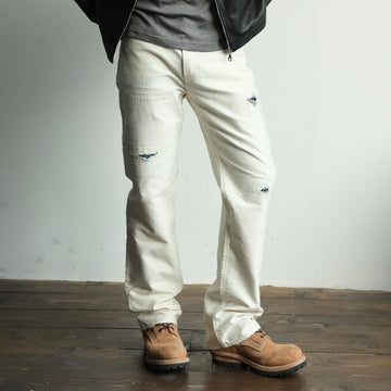 NEIGBORL Distressed Washed Patchwork Pants-Pants-S-Free Shipping Leatheretro