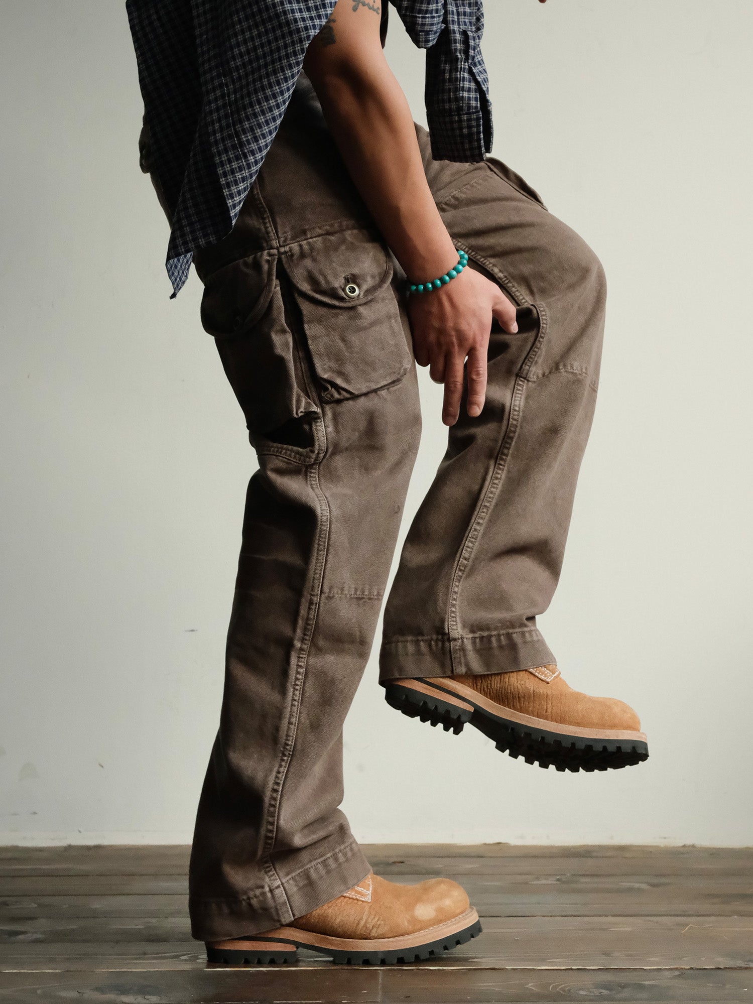 NEIGBORL Washed Multi-Pocket Gradient Cargo Pants-Pants-S-Free Shipping Leatheretro