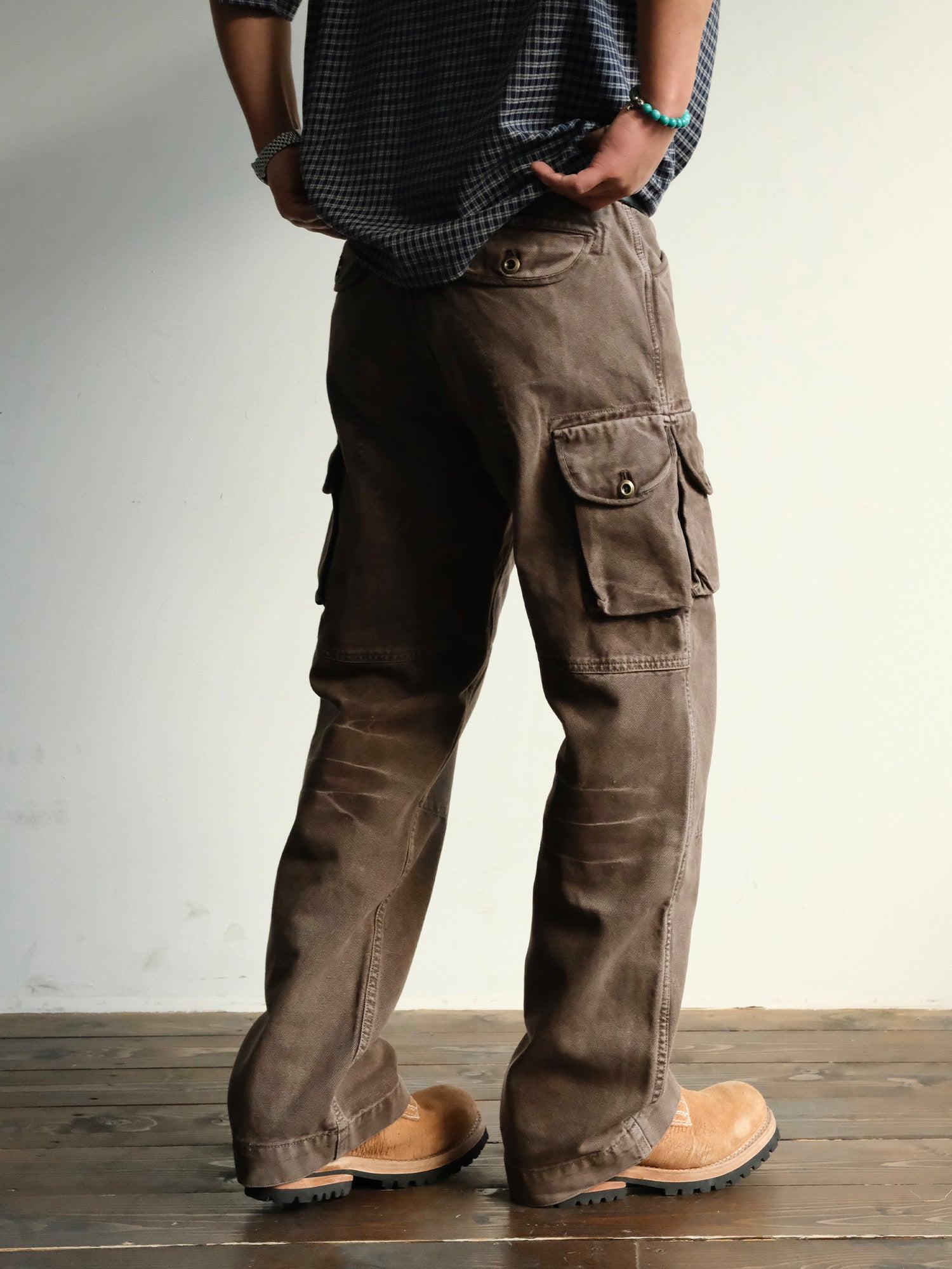 NEIGBORL Washed Multi-Pocket Gradient Cargo Pants-Pants-S-Free Shipping Leatheretro