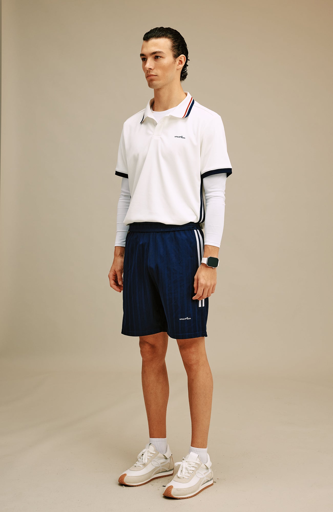 UMAMIISM Striped Quick-Dry Track Shorts-Shorts-XS-Free Shipping Leatheretro