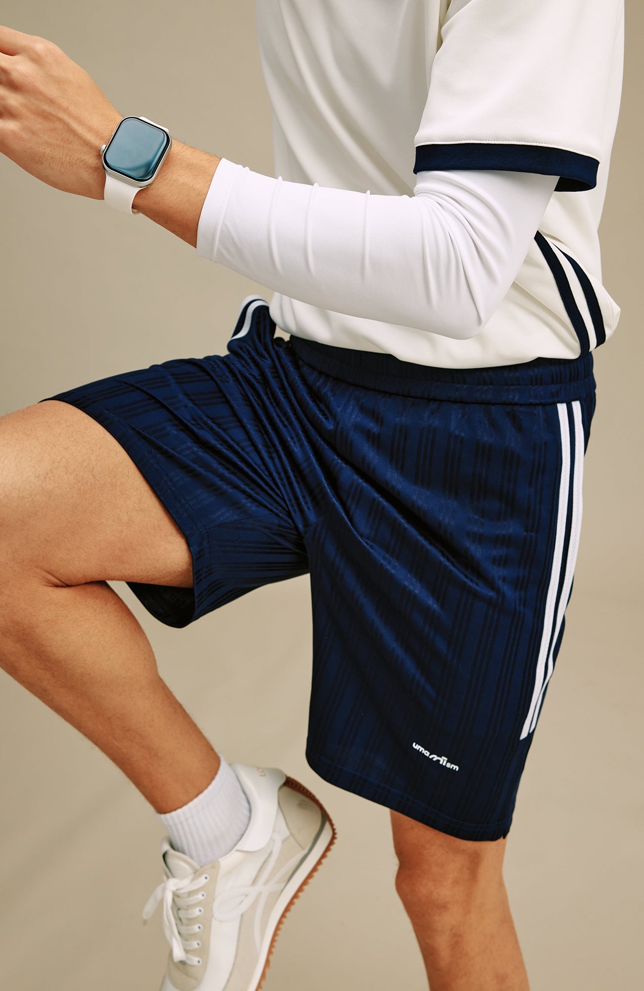 UMAMIISM Striped Quick-Dry Track Shorts-Shorts-XS-Free Shipping Leatheretro