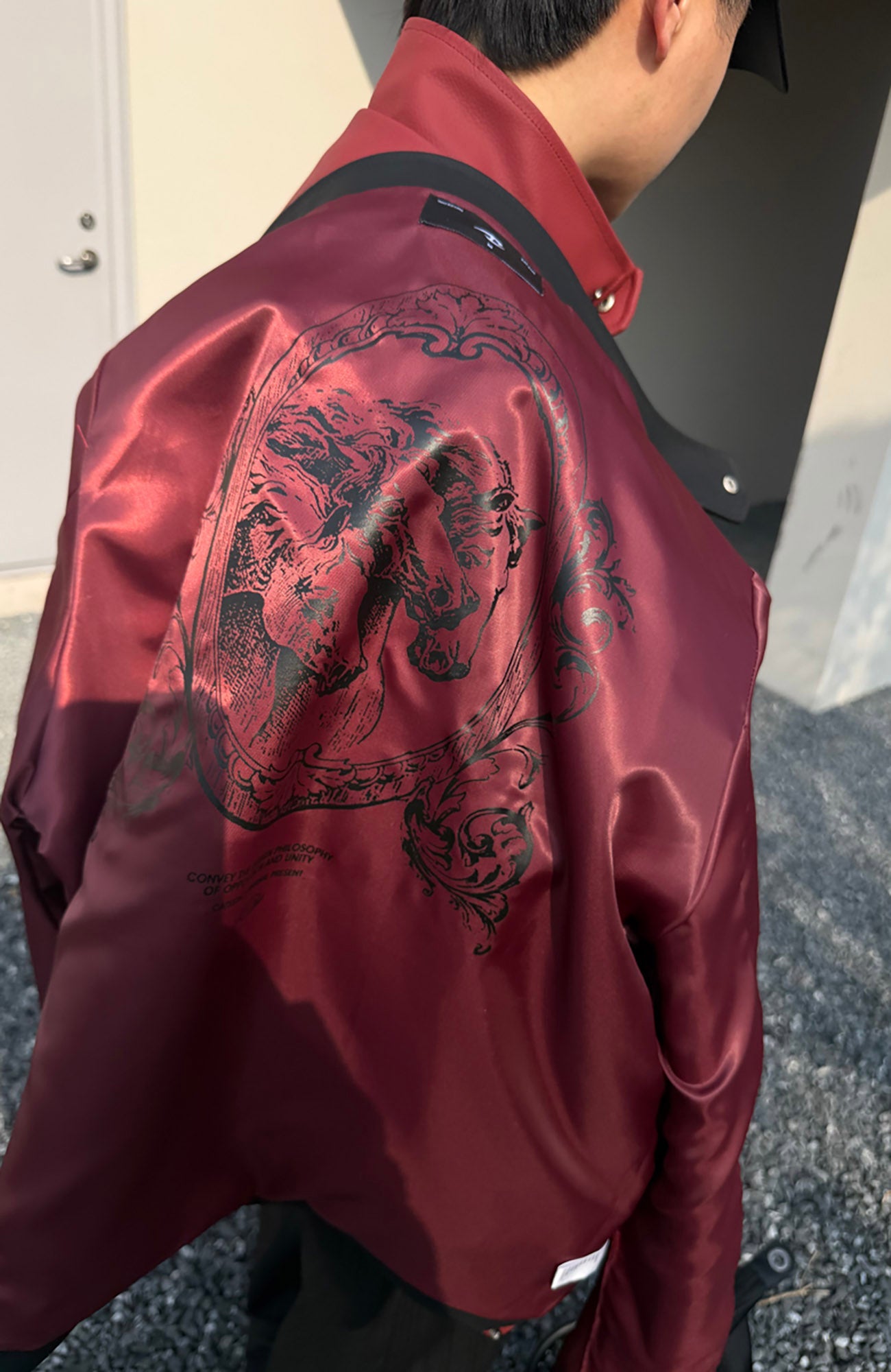 CATSSTAC Harrington PU Jacket-Jacket-M-Red-Free Shipping Leatheretro