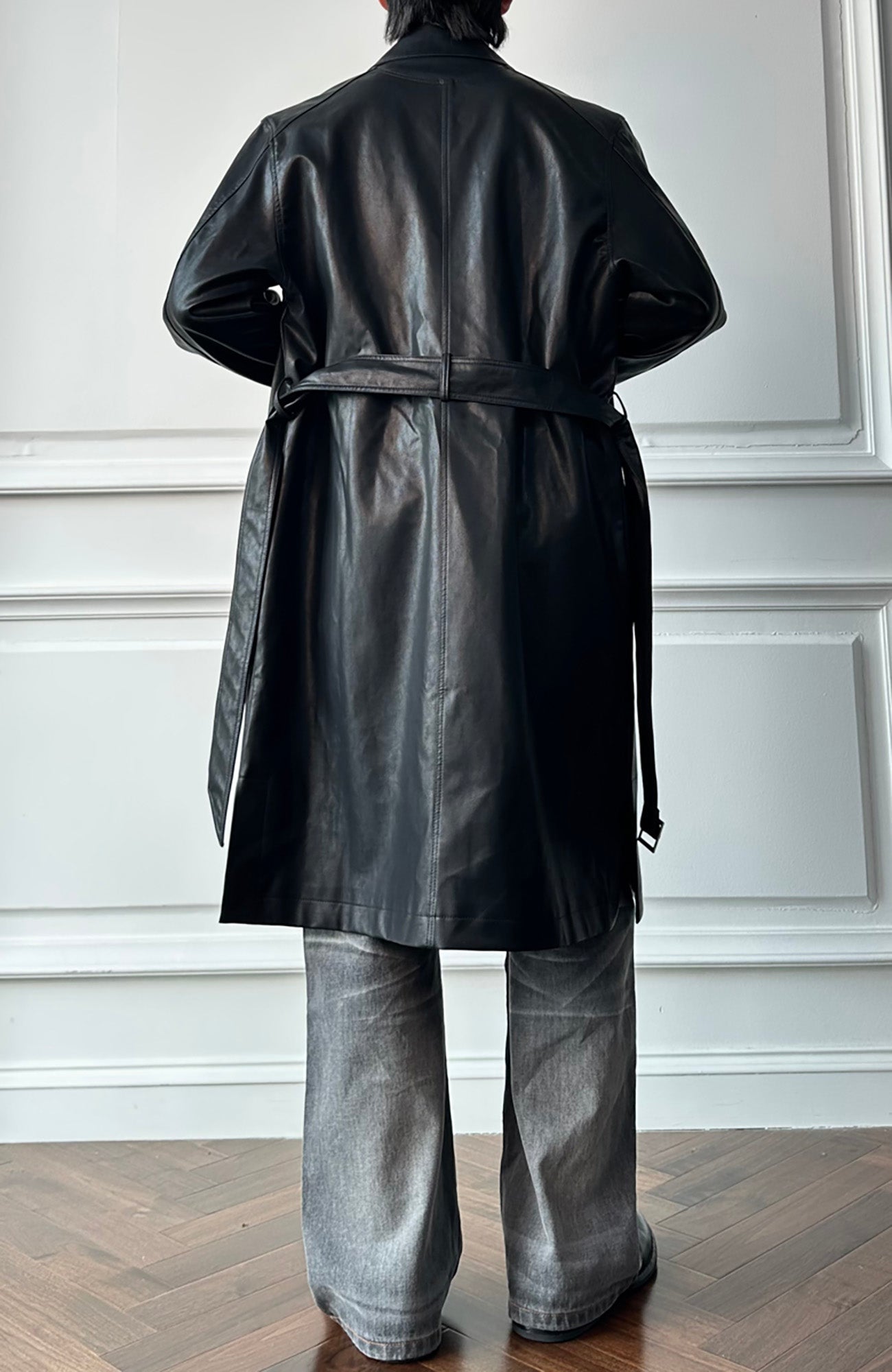 CATSSTAC Nightwalker PU Trench Coat-Jacket-M-Free Shipping Leatheretro