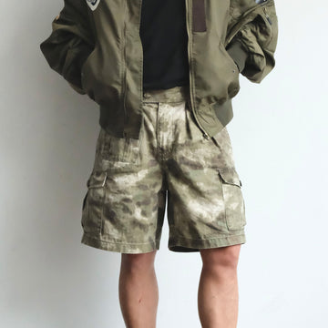 NEIGBORL Retro Washed Camo Cargo Shorts-Shorts-S-Free Shipping Leatheretro
