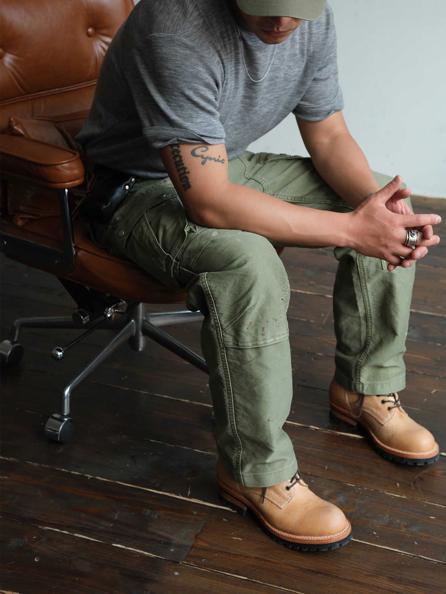 NEIGBORL Retro Washed Multi-Pocket Cargo Pants-Pants-S-Free Shipping Leatheretro