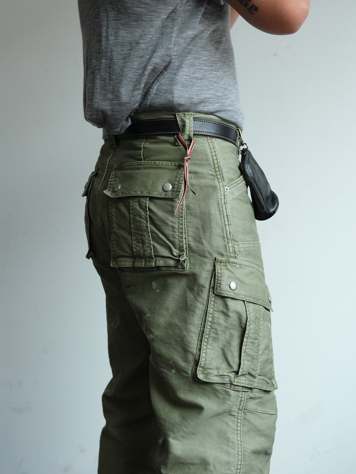 NEIGBORL Retro Washed Multi-Pocket Cargo Pants-Pants-S-Free Shipping Leatheretro