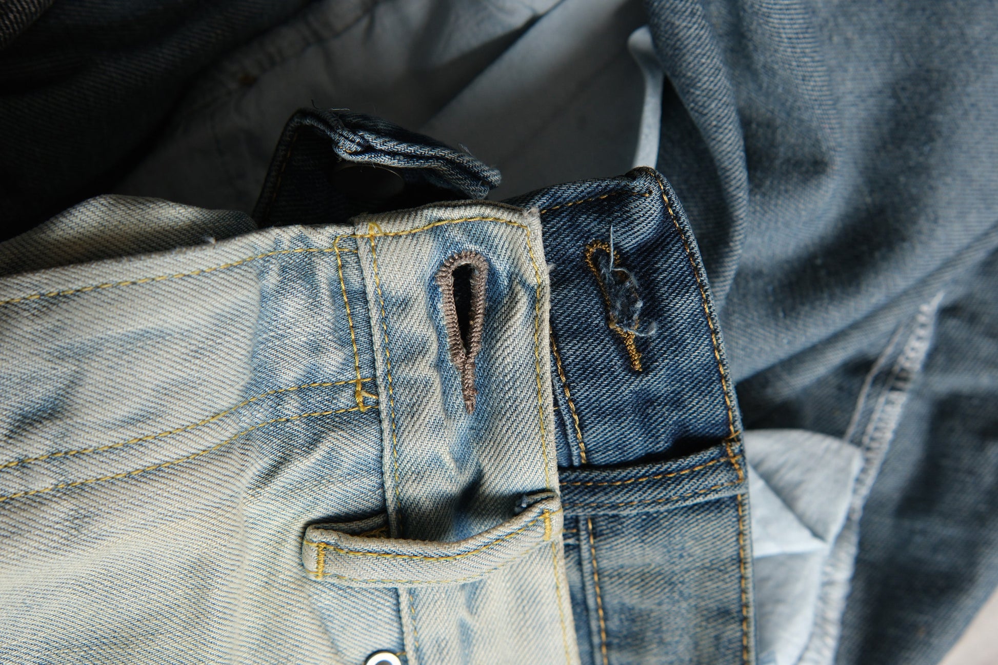 NEIGBORL Washed Paint-Splatter Straight-Leg Jeans-Jeans-S-Free Shipping Leatheretro