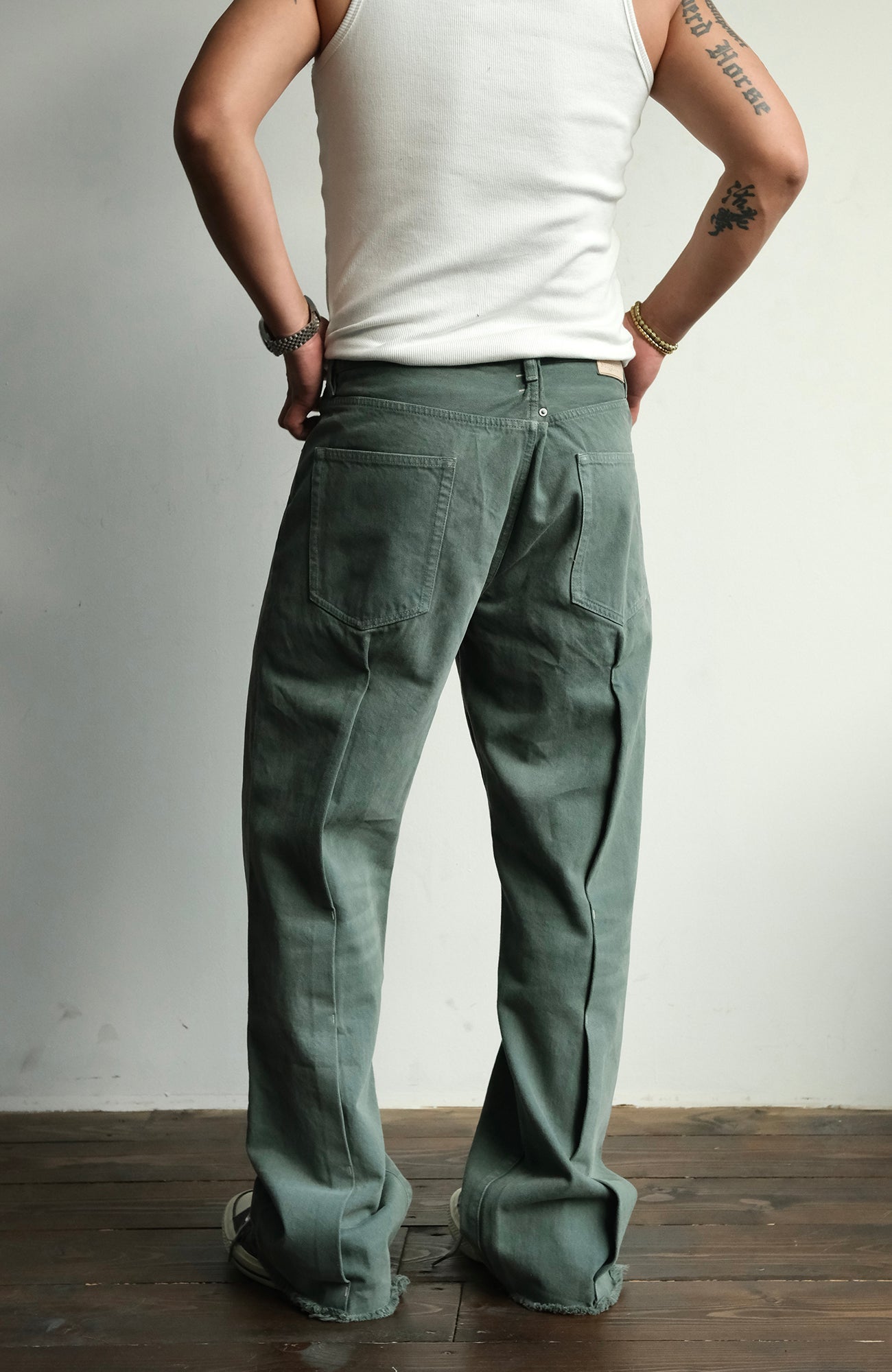 NEIGBORL Distressed Whisker Straight-Leg Jeans-Jeans-S (Preorder)-Free Shipping Leatheretro